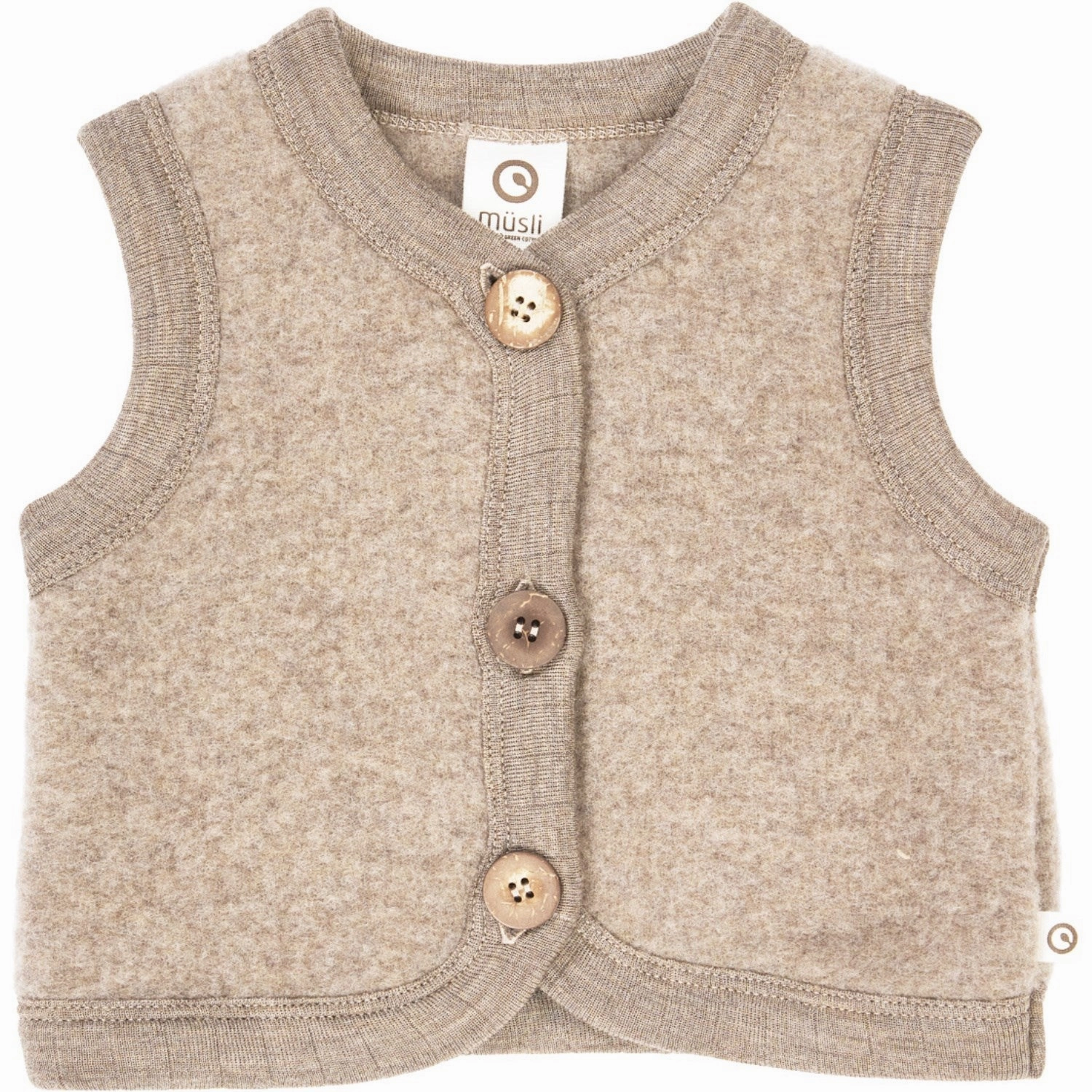 M??sli Balsam Melange Woolly Fleece Vest Travel Layer Softshell Construction
