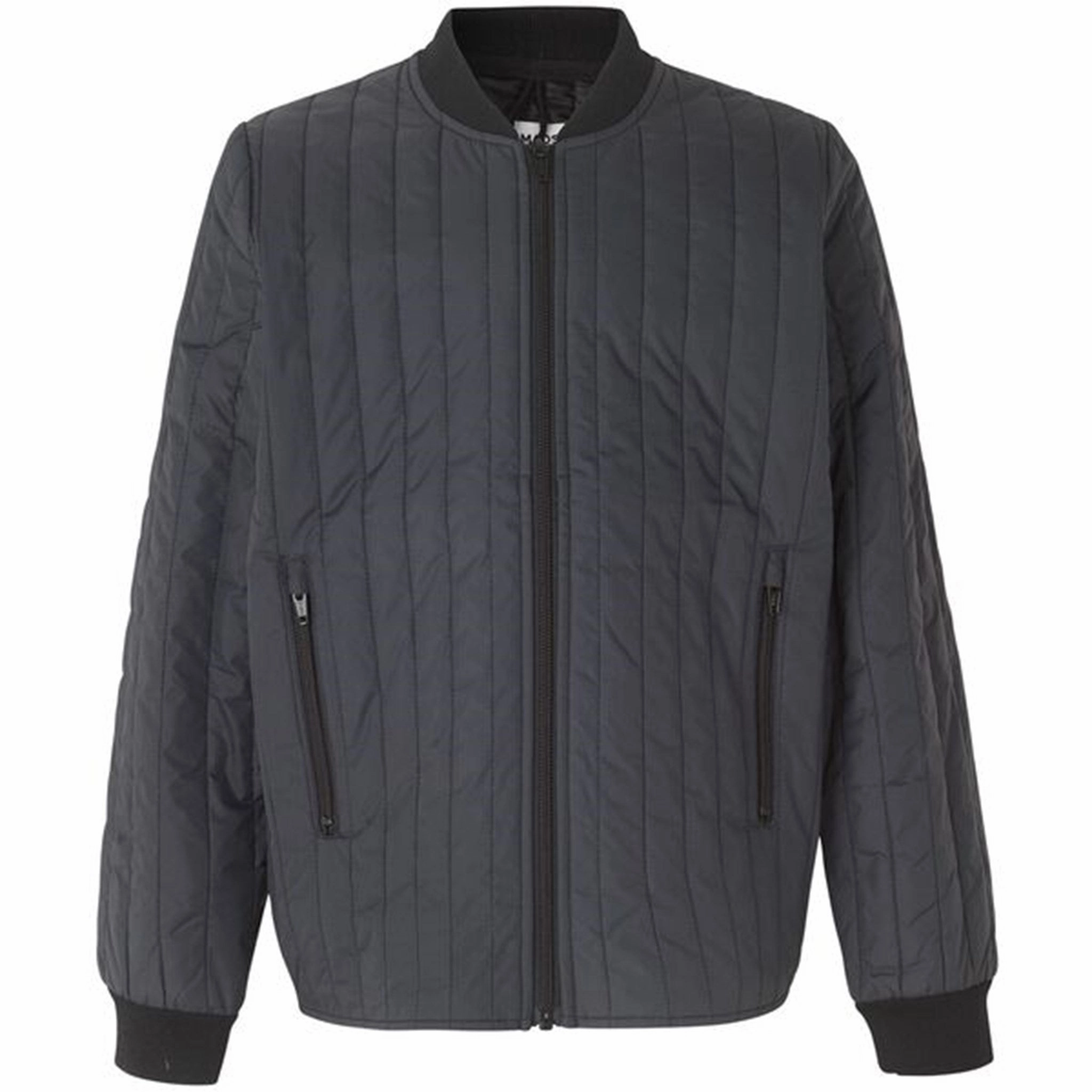 Mads N?rgaard Quilt Januno Jacket Obsidian Zipper Closure Mechanism