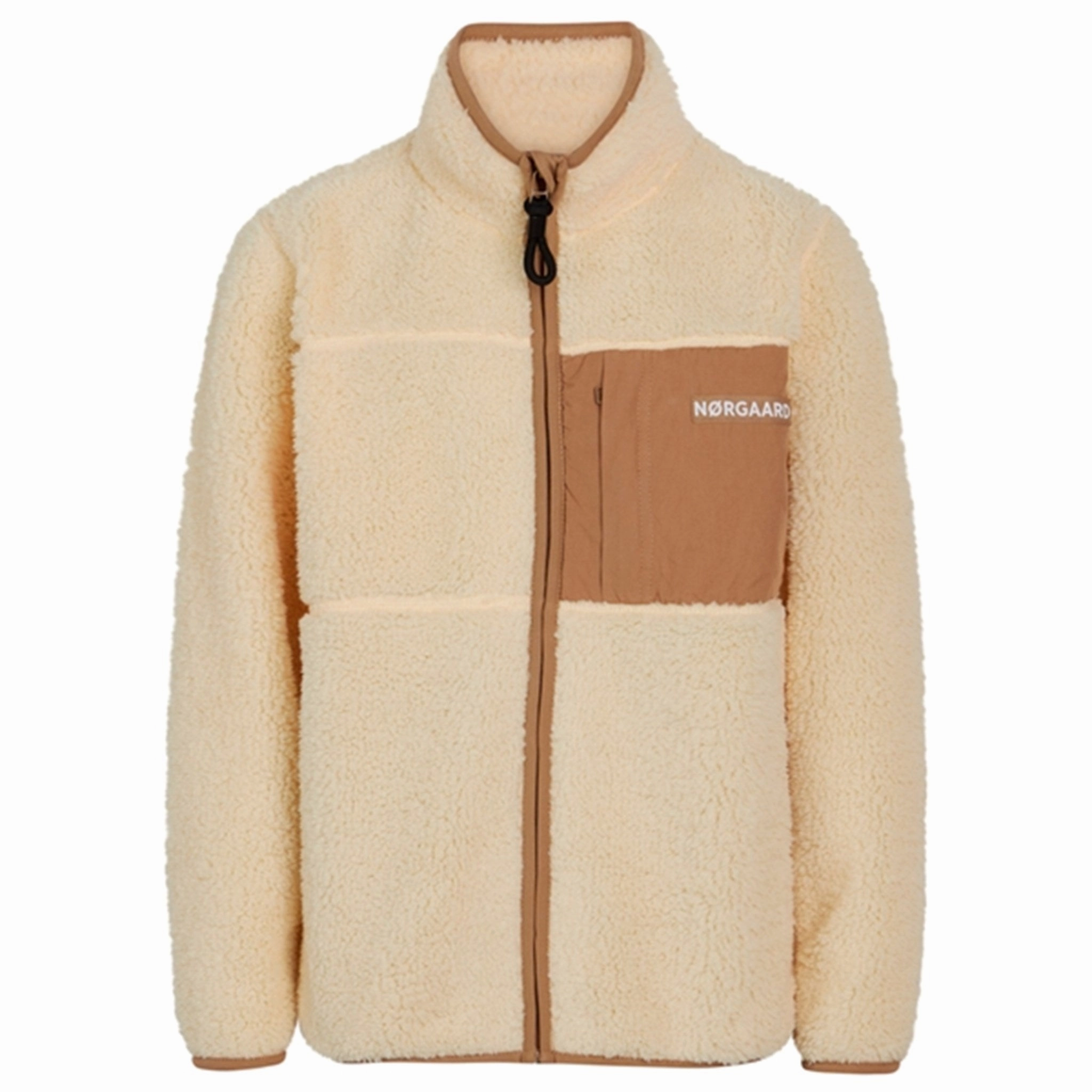 Layered Comfort Look WeatherproofCoating Mads N?rgaard Teddy Fleece Jeffo Jacket Vanilla Custard