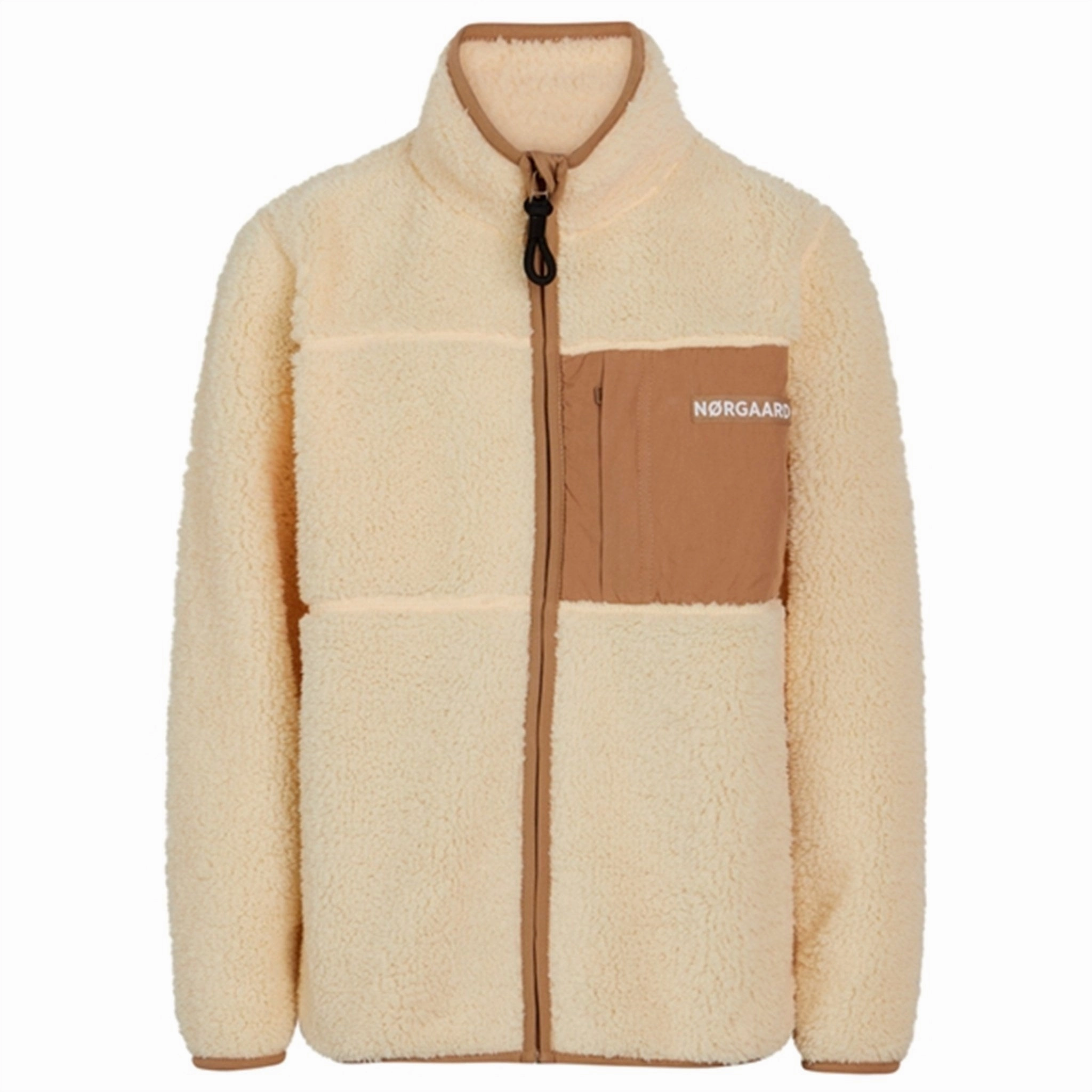 Mads N?rgaard Teddy Fleece Jeffo Jacket Vanilla Custard Sleek Casual Travel Comfort