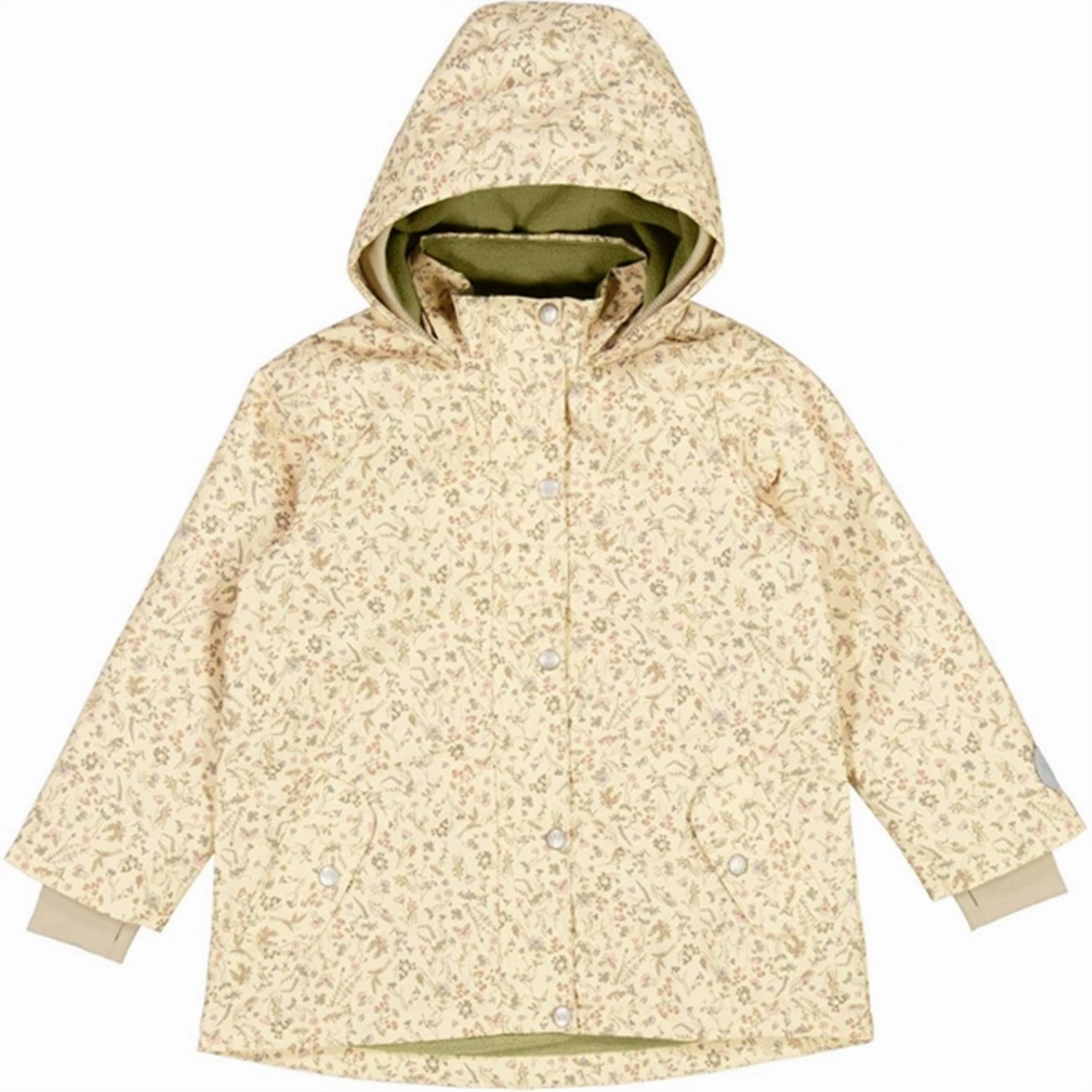 Chill Proof Style Eco Certified Textiles Wheat Jacket w. Fleece Gry Tech Wild Flowers