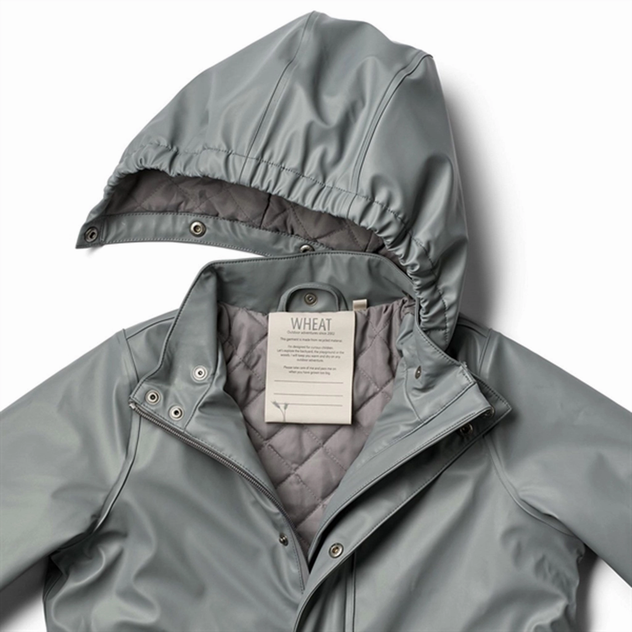 Sleek Layer Look Wheat Rain Jacket Ajo Thermo Autumn Sky
