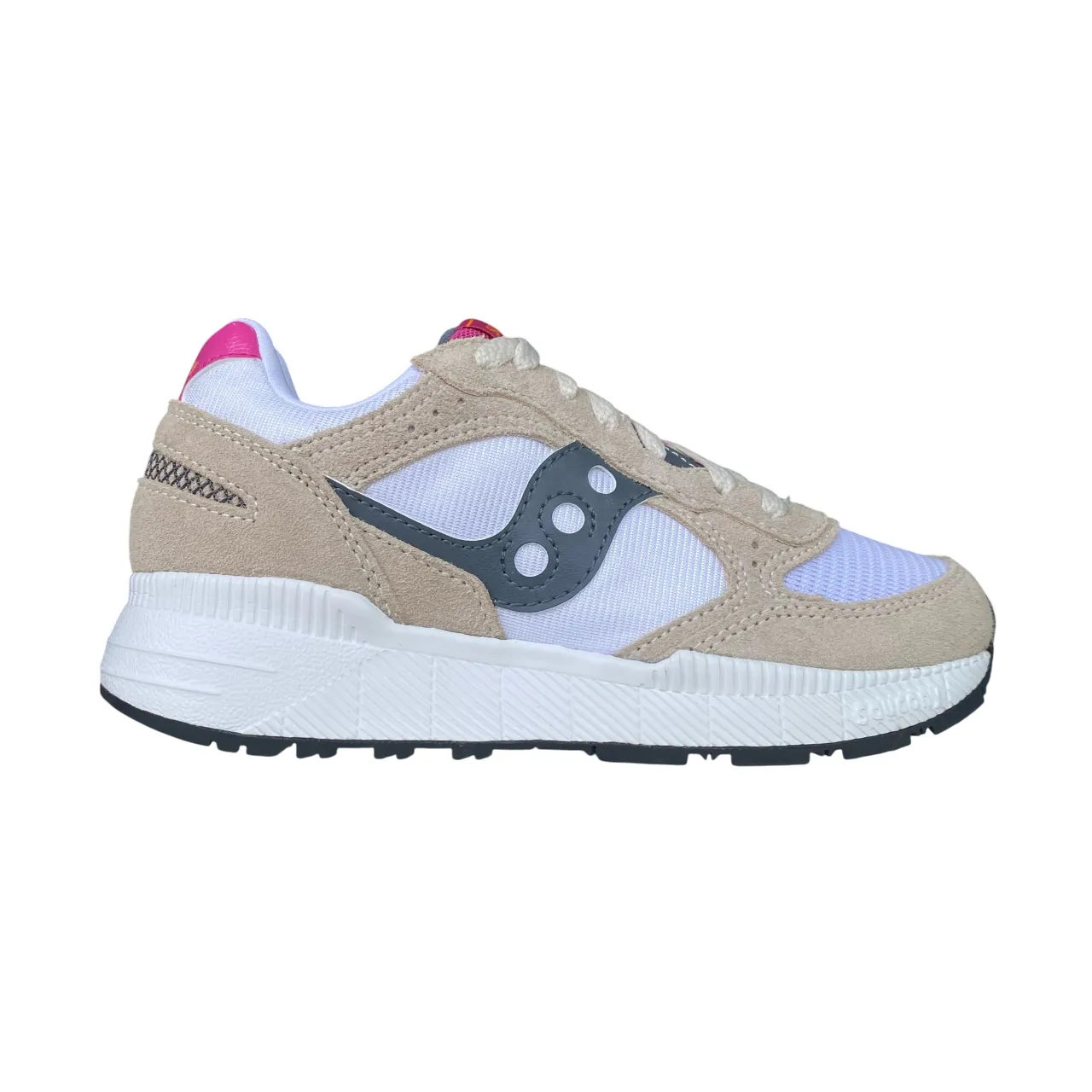 Layered Midsole Construction Hybrid Layering Saucony Originals scarpa sneakers da donna Eclipse S60872-3 bianco-grigio
