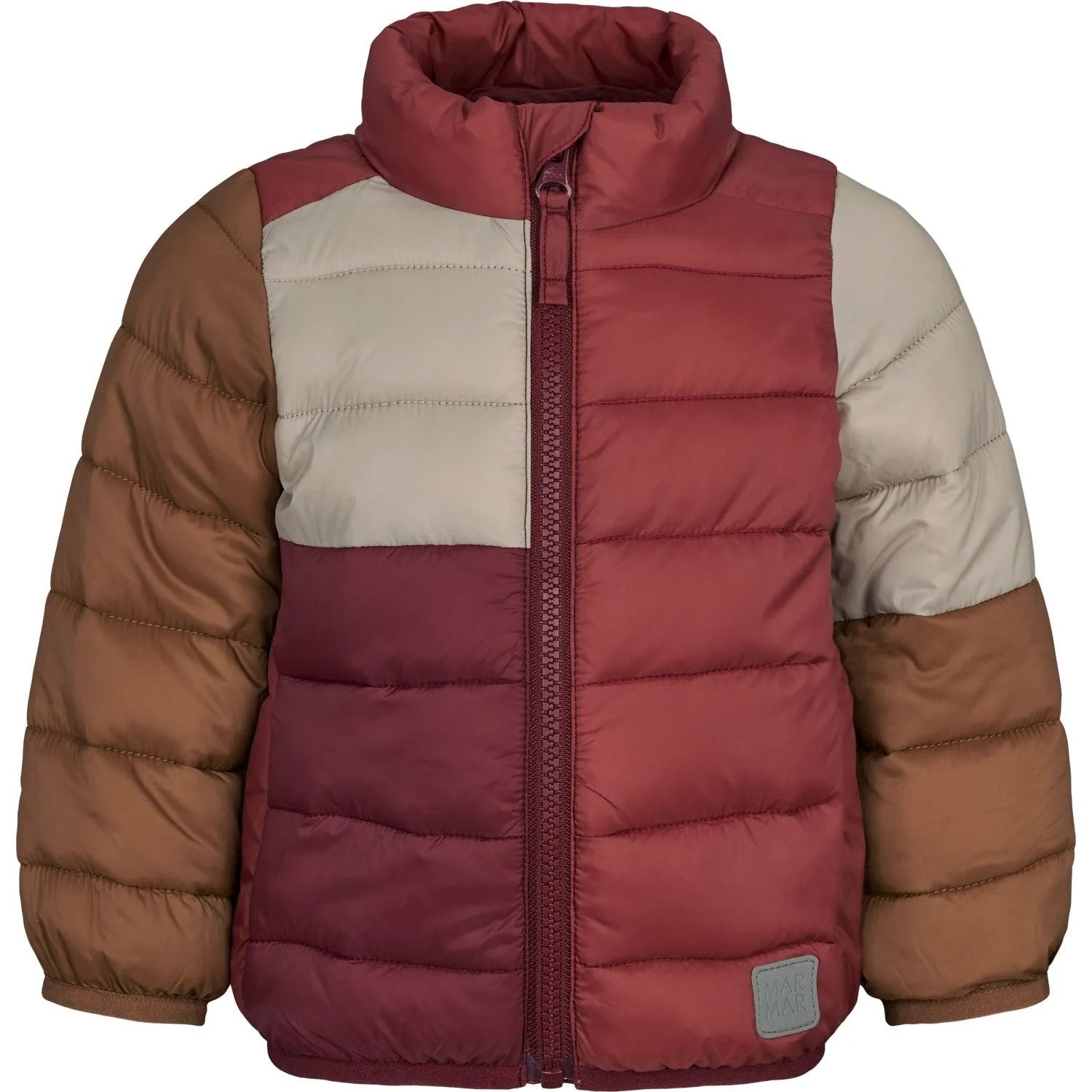 Smooth Zipper Track MarMar Vegan Puffer Deep Ruby Block Owe Jacket