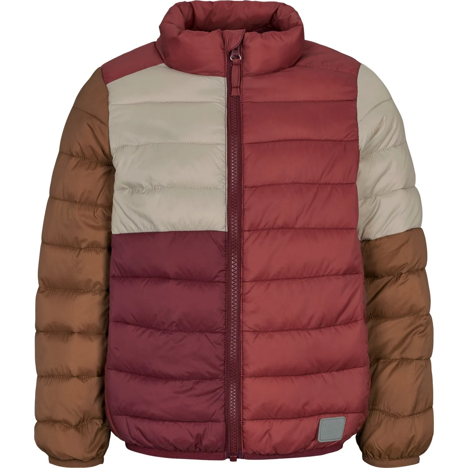 MarMar Vegan Puffer Deep Ruby Block Owe Jacket Streetwear vibe