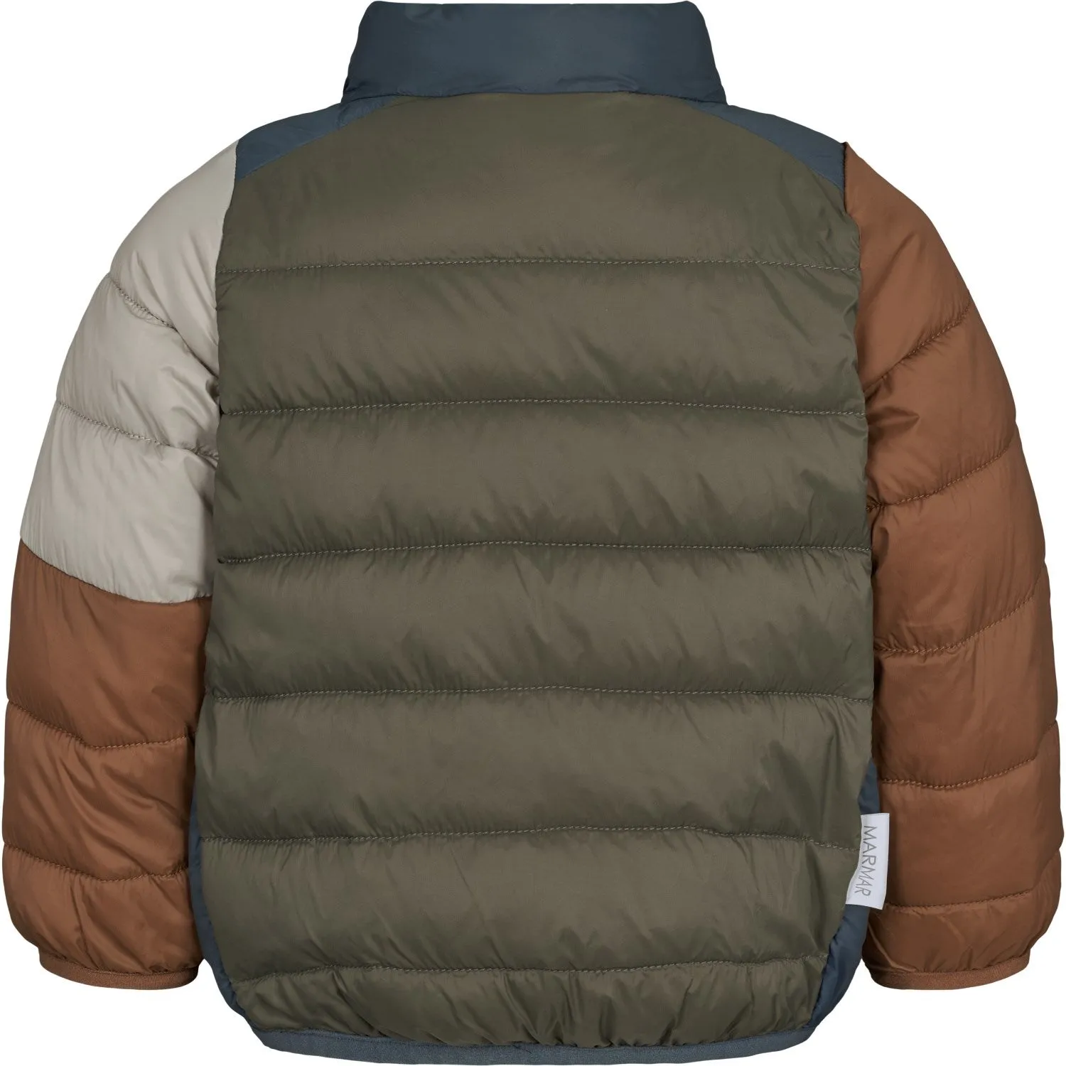 Glow In Dark Accents MarMar Vegan Puffer Shaded Blue Block Owe Jacket