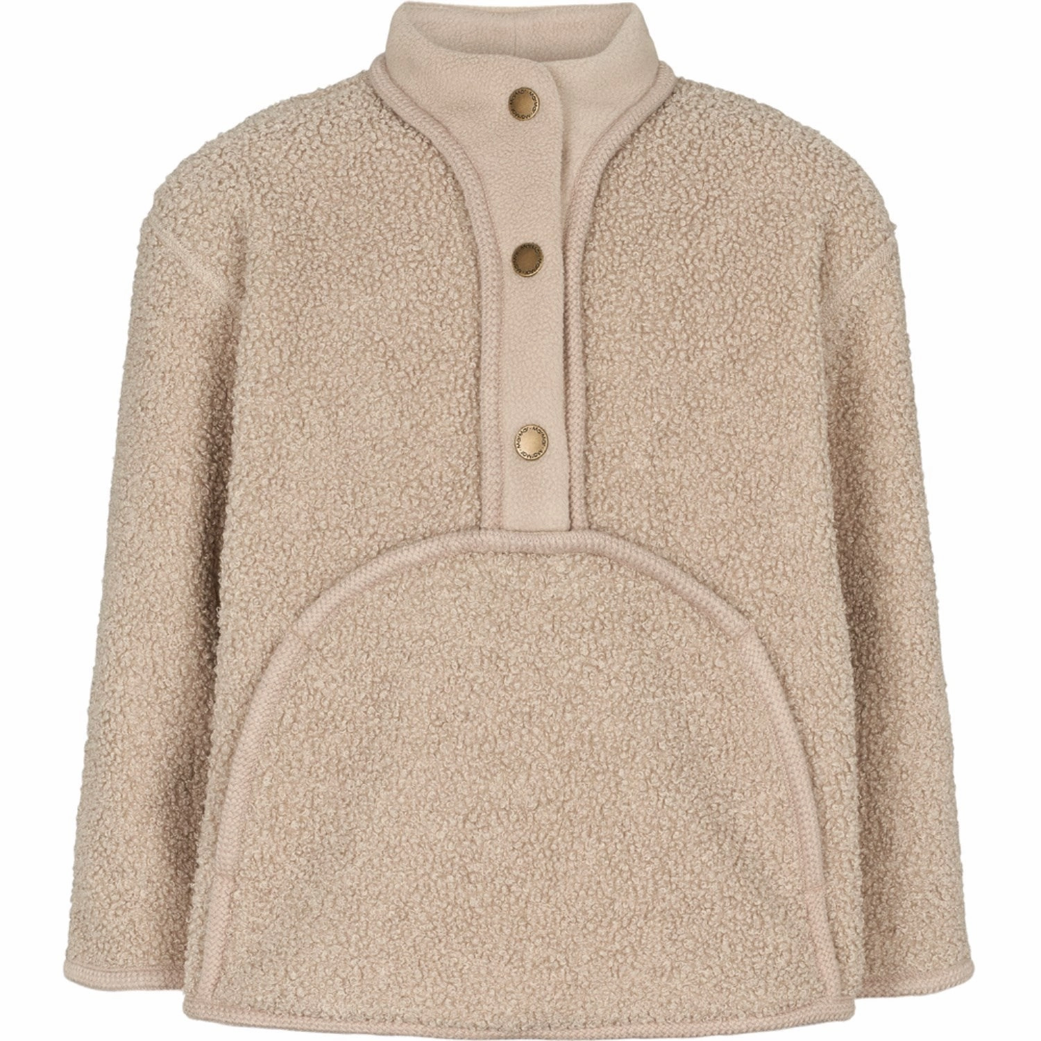 MarMar Bonded Teddy Oyster Grey Joy Anorak Comfort Fit Cut
