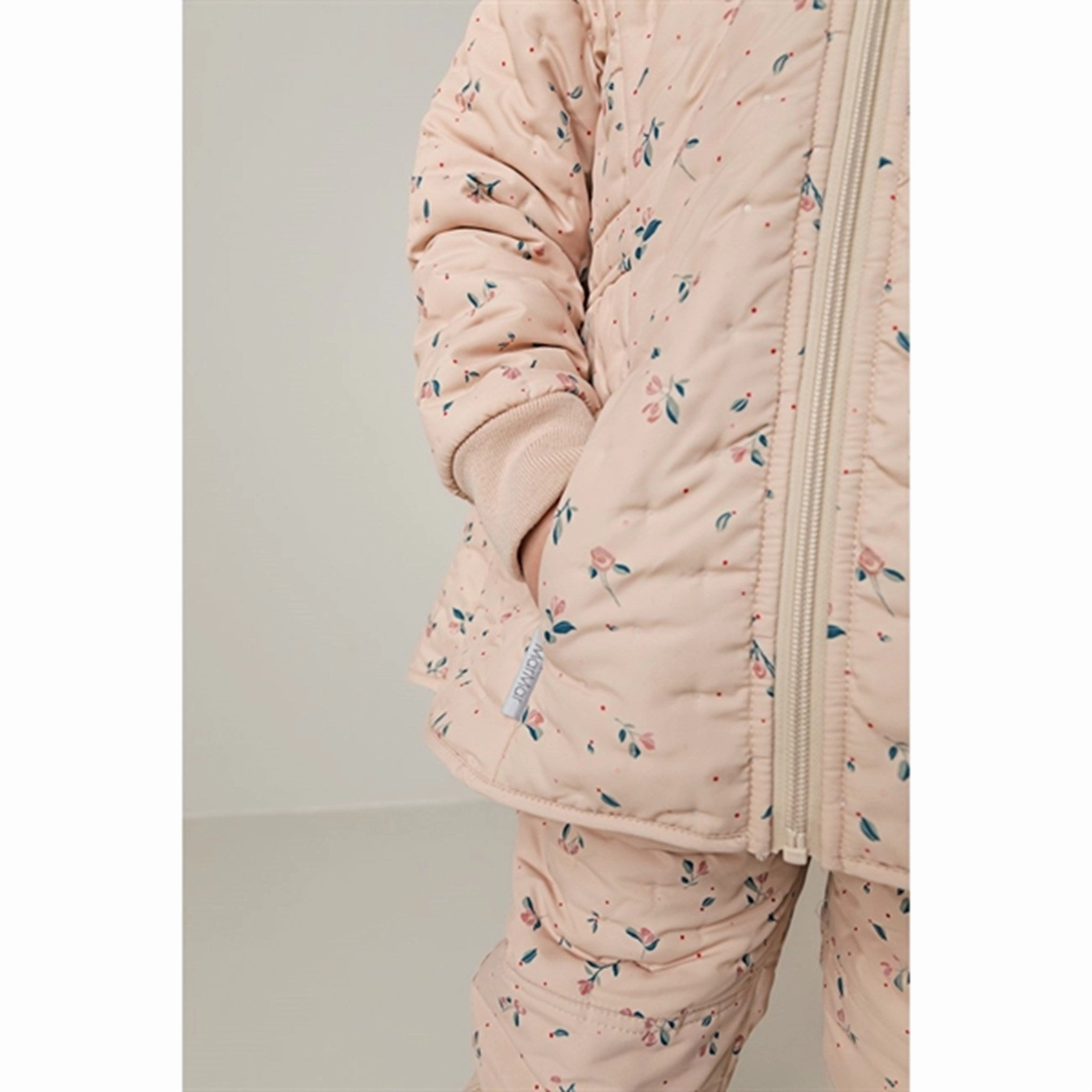MarMar Floral Sprinkle Olisa Thermo Jacket Smooth Flat Collar Insulated Lining