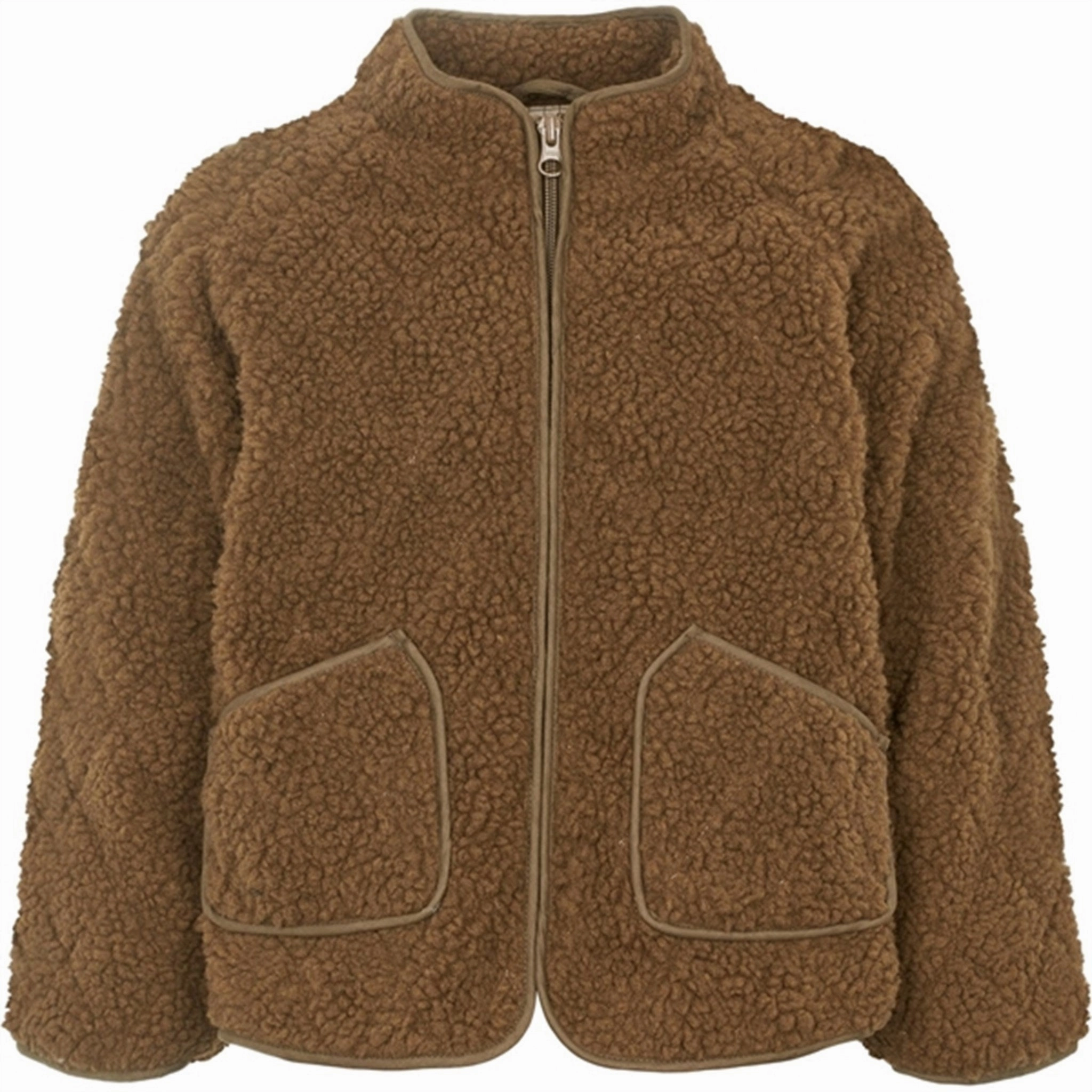 Secure Closure System Snag Free Fabric MarMar Jerry Teddybear Fleece Jacket Bark