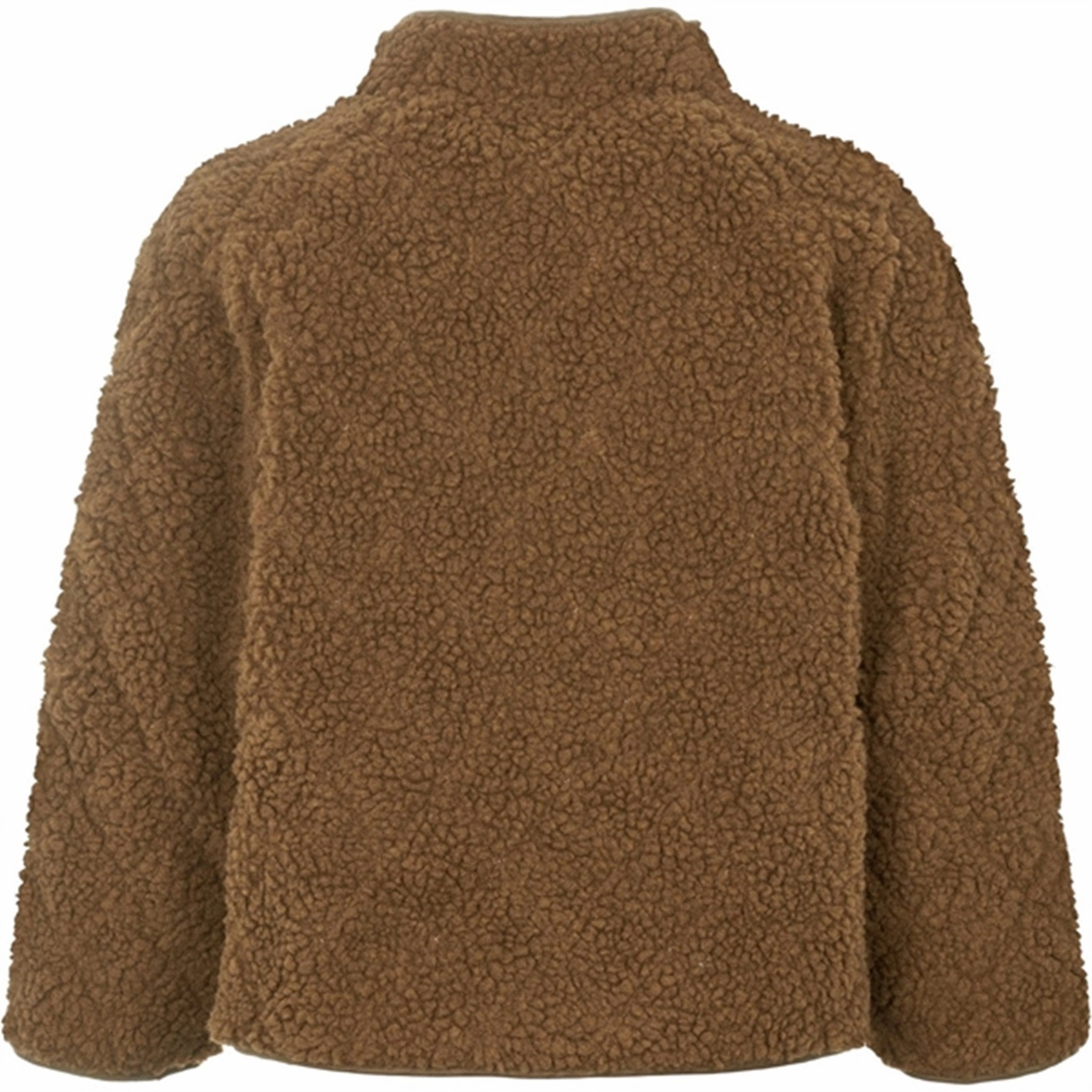 MarMar Jerry Teddybear Fleece Jacket Bark Rubberized Edging Classic Cut