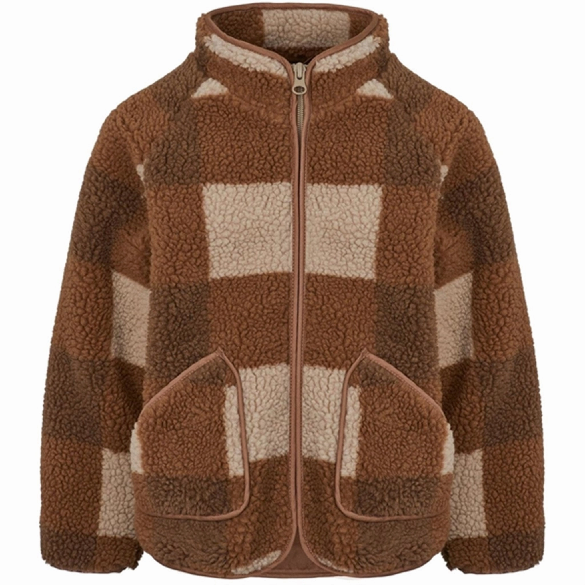 MarMar Jerry Teddybear Fleece Jacket Chunky Hazel Check Go Anywhere Wear