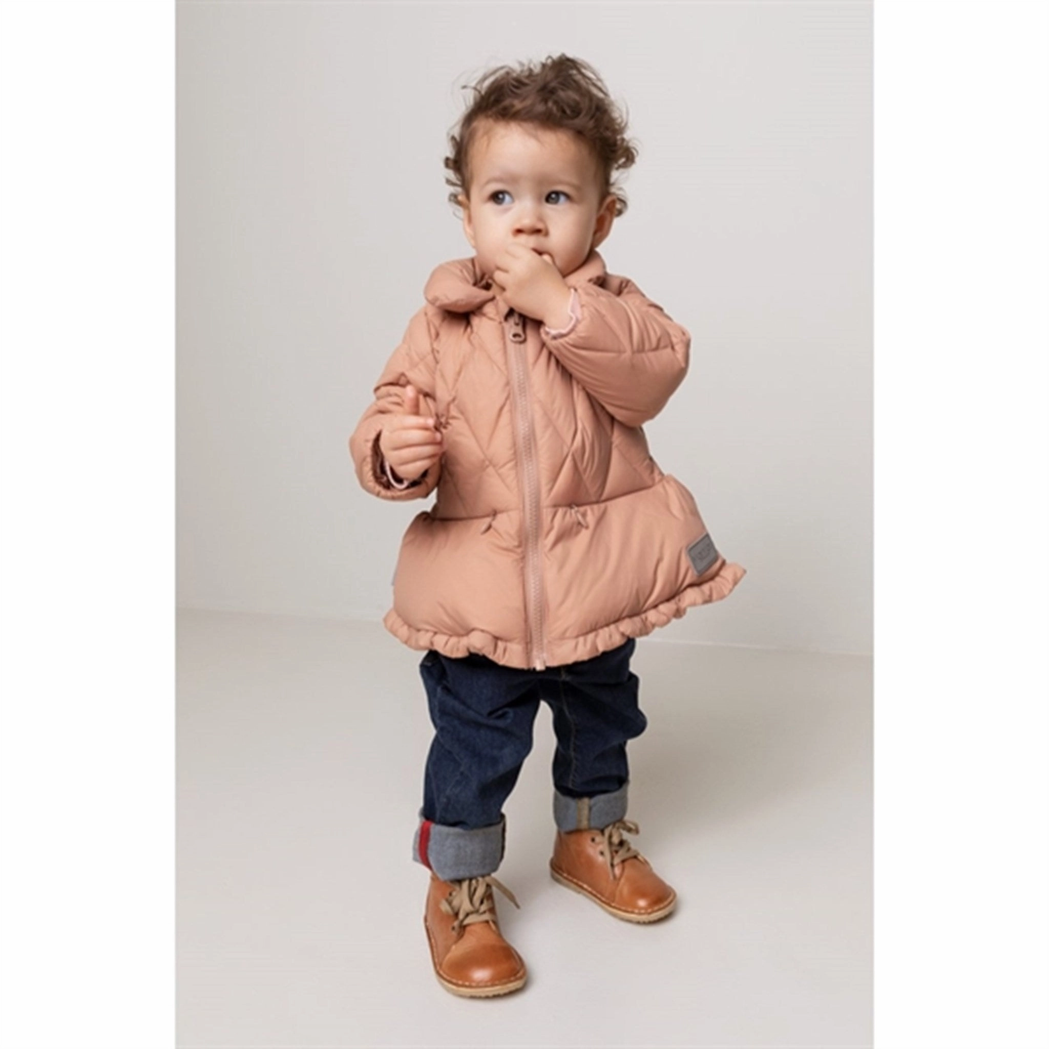 MarMar Olia Light Puffer Down Jacket Rose Brown Evening Out