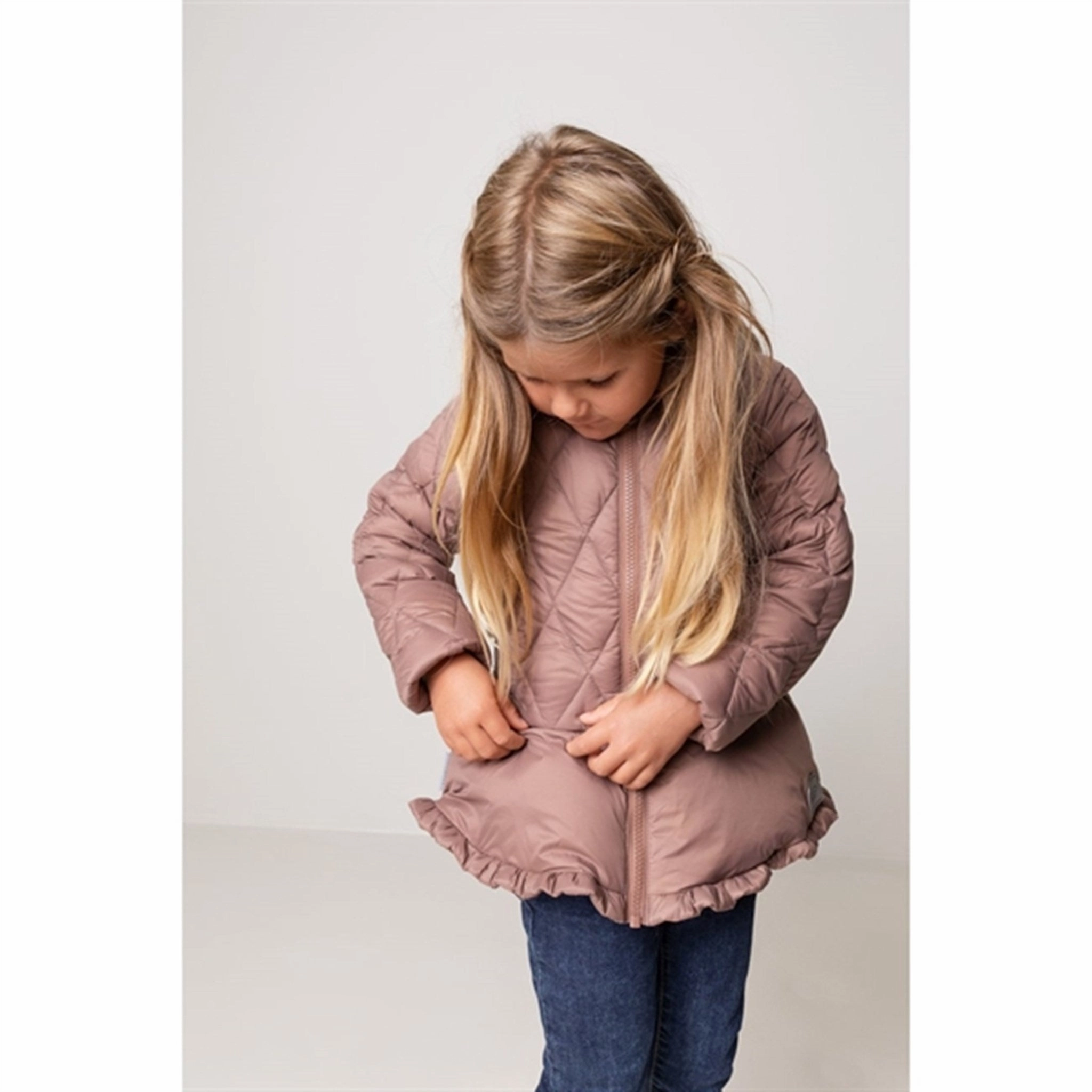 MarMar Olia Light Puffer Down Jacket Tawny Rose Ergonomic Silhouette