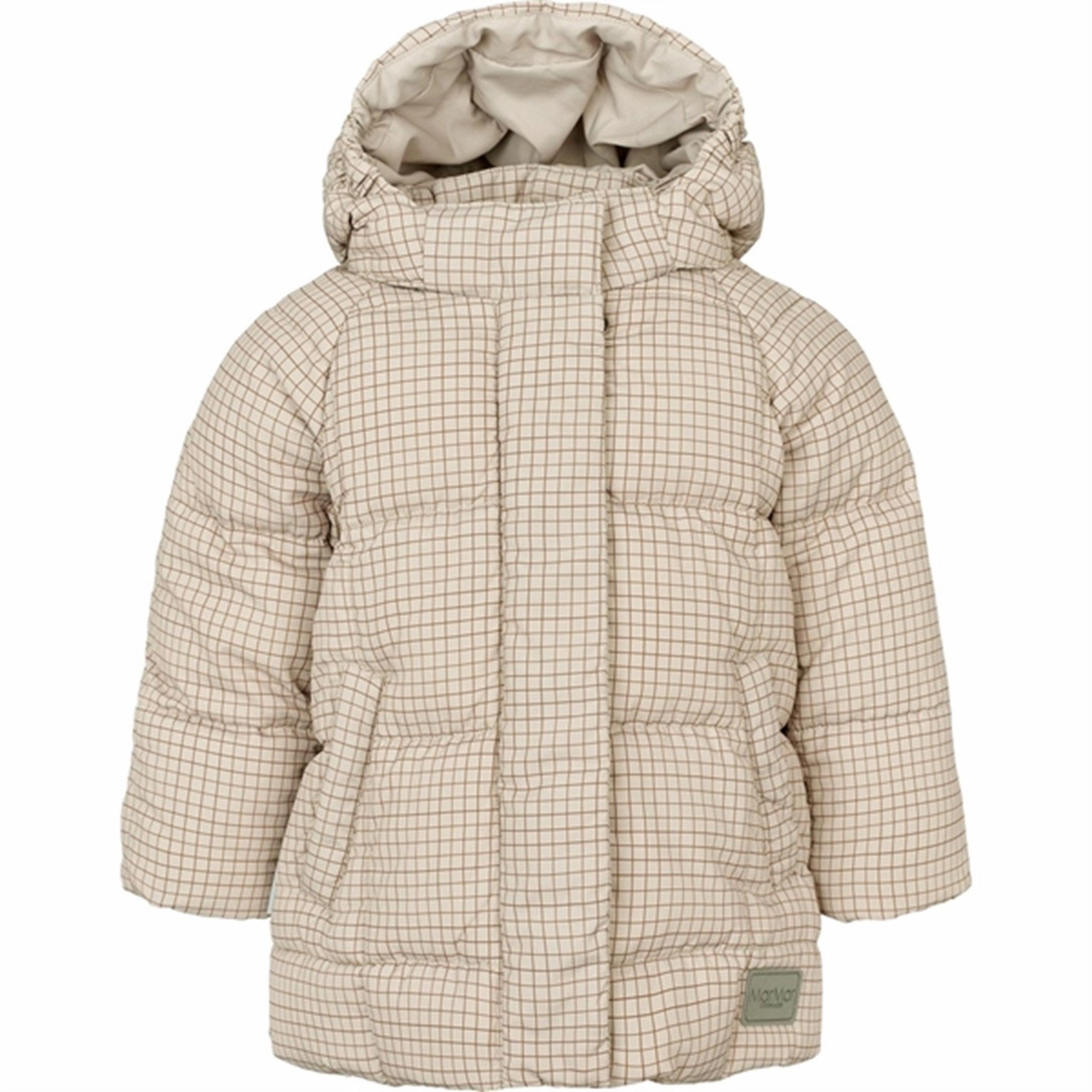 MarMar Omega Puffer Down Jacket Wood Check LaserCut Vents