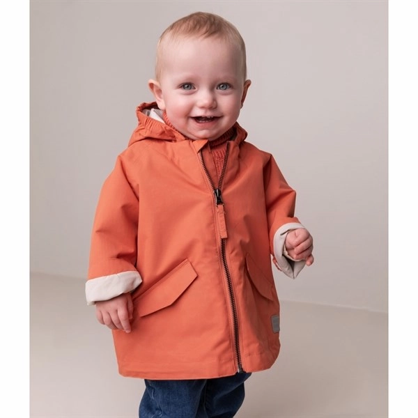 MarMar Ovi Jacket Dark Peach Tech Parka Classic Fit Cut Oversized style