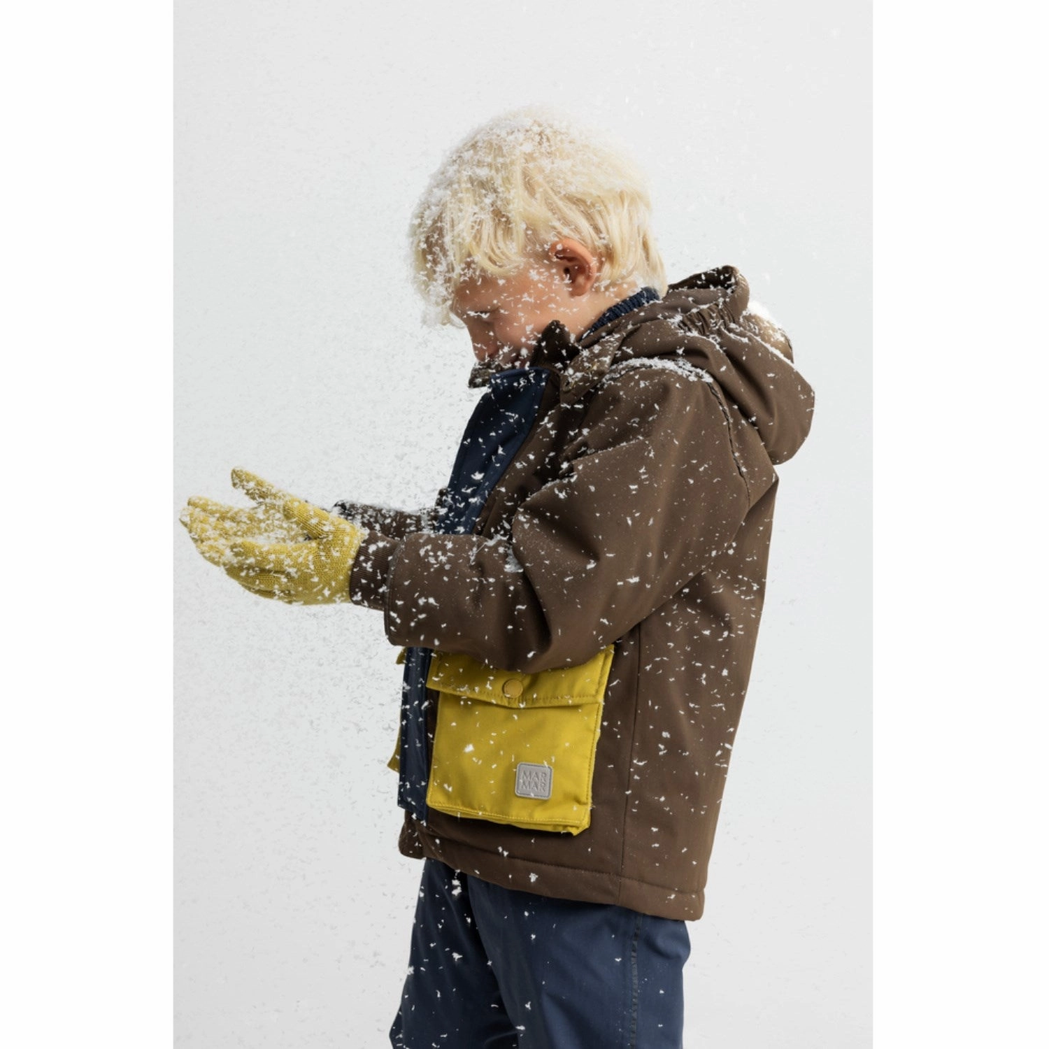 MarMar Tech. Outerwear Solid Deep Choco Block Omas Jacket Insulated Padding