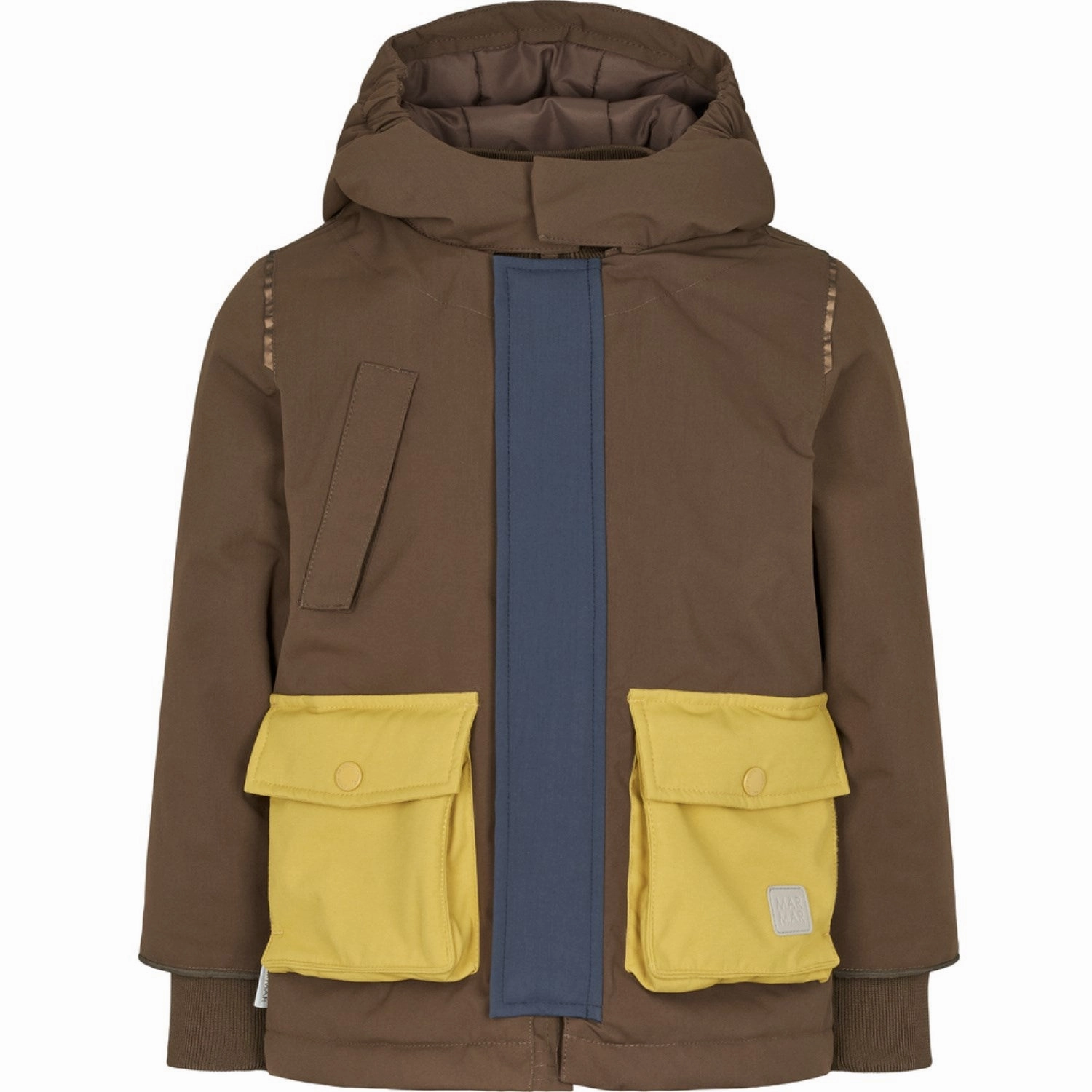 MarMar Tech. Outerwear Solid Deep Choco Block Omas Jacket Flexible Fiber Fill SiliconeGrip