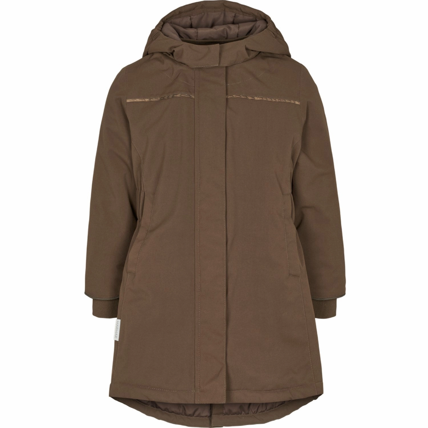 Adjustable Detachable Hood MarMar Tech. Outerwear Solid Deep Choco Olga Jacket