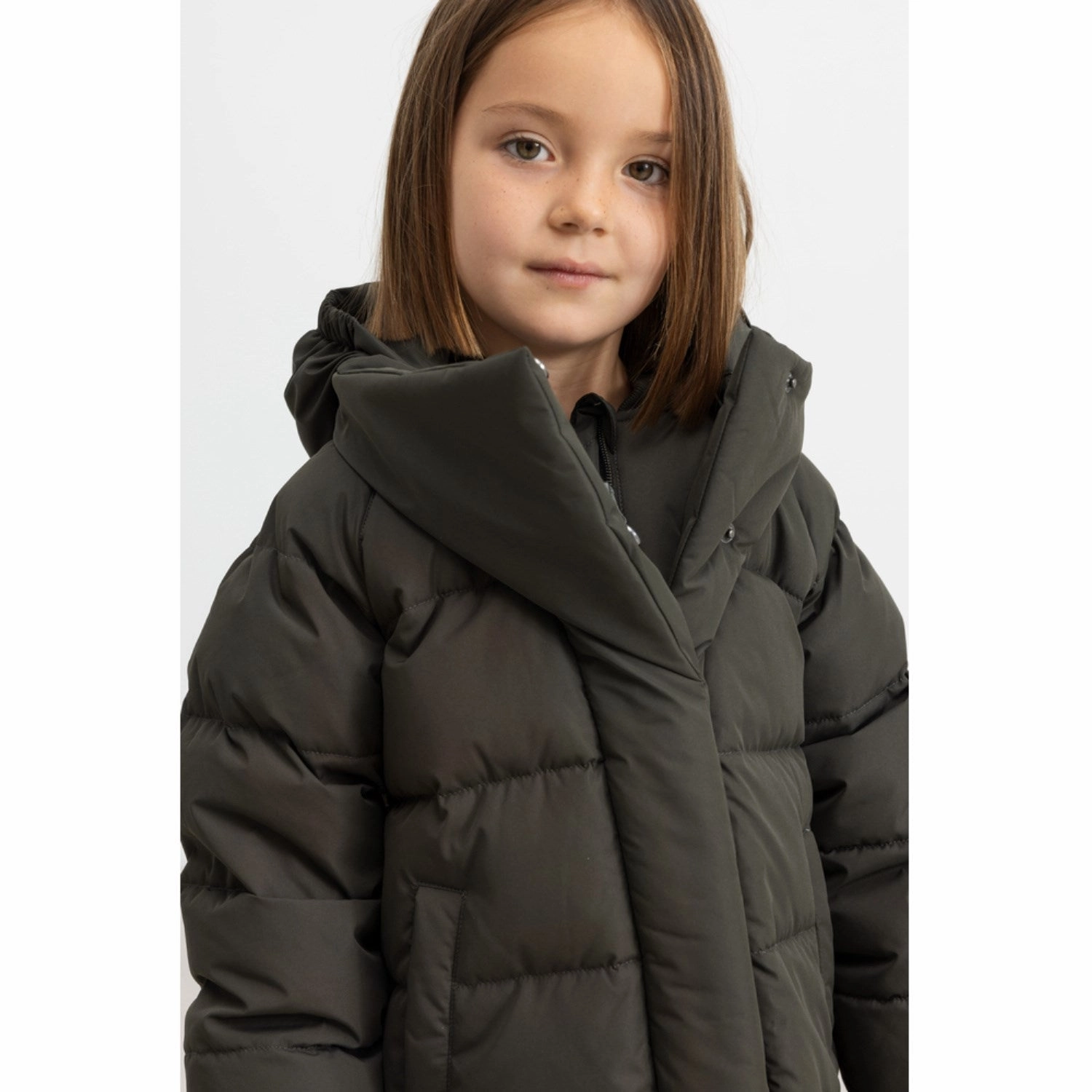 MarMar Tech. Puffer Dark Moss Orik Jacket Recycled Textile Lightweight Comfort