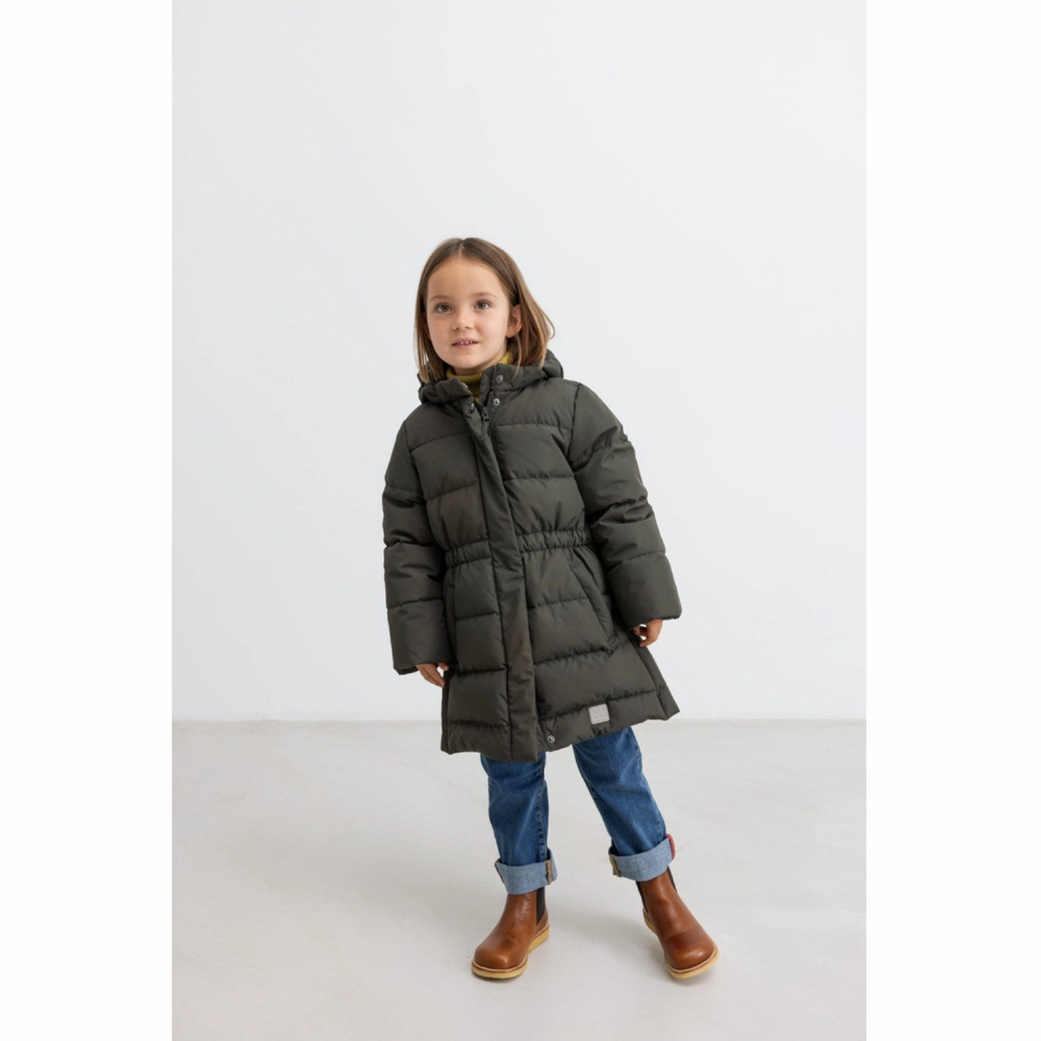 MarMar Tech. Puffer Dark Moss Oxford Coat Designer Inspired