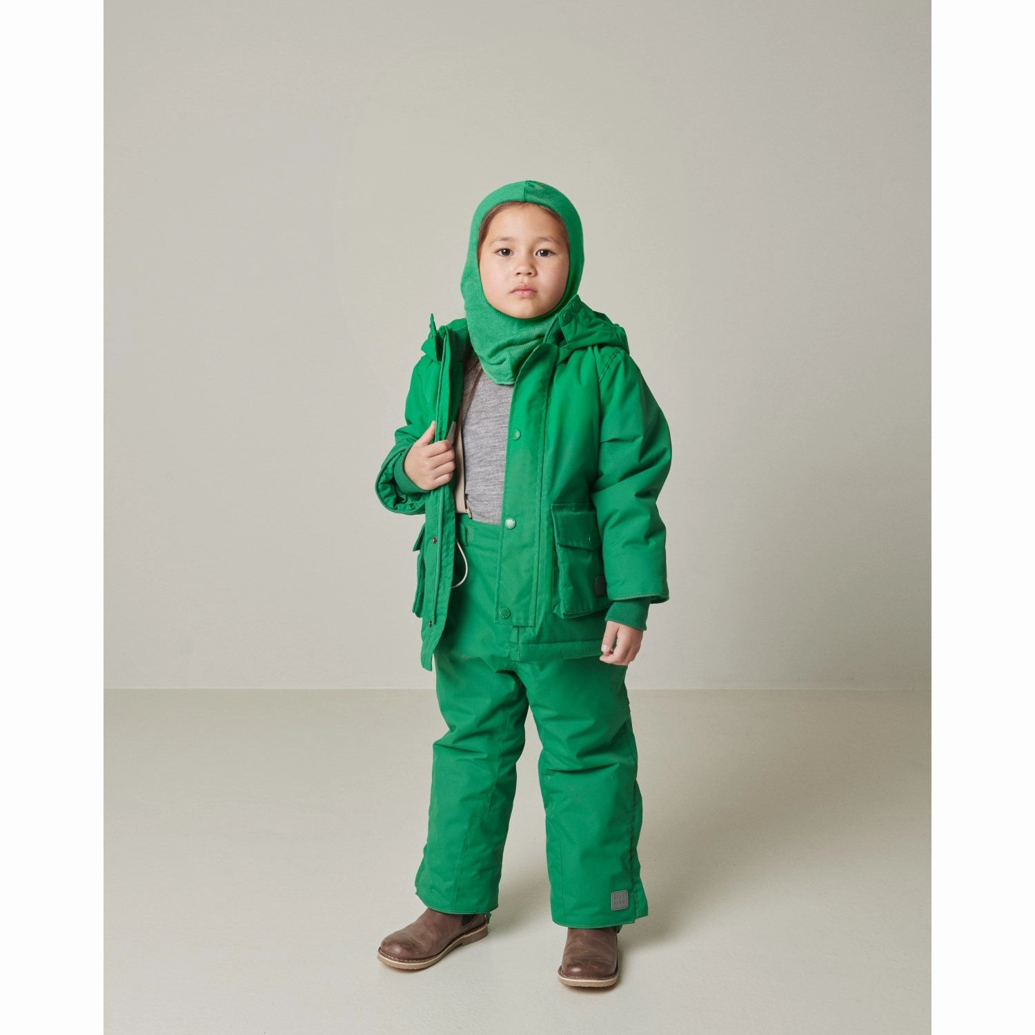 MarMar Technical Outerwear Solid Emerald Omas Jacket Layered Comfort Look