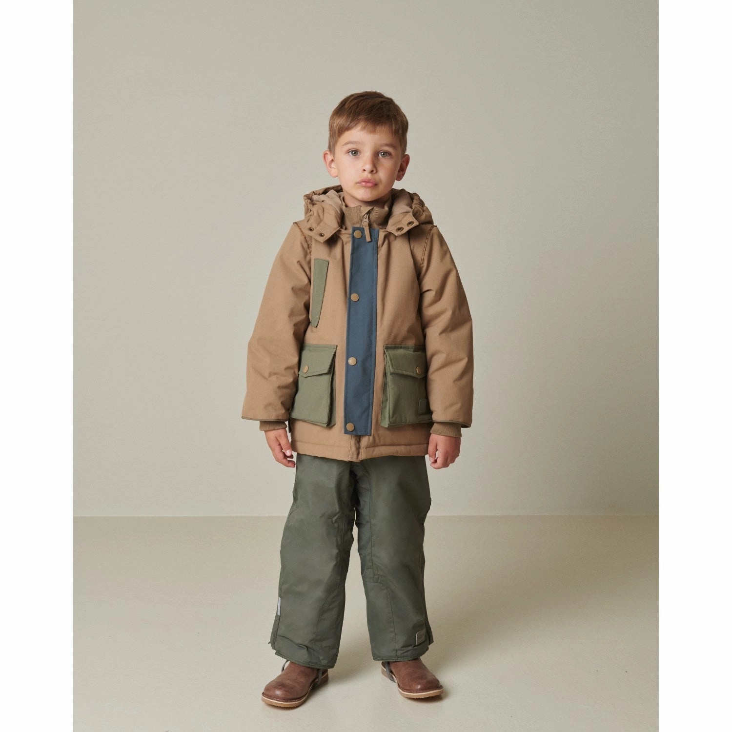 MarMar Technical Outerwear Solid Walnut Block Omas Jacket Business Attire Quilted Stitching Pattern