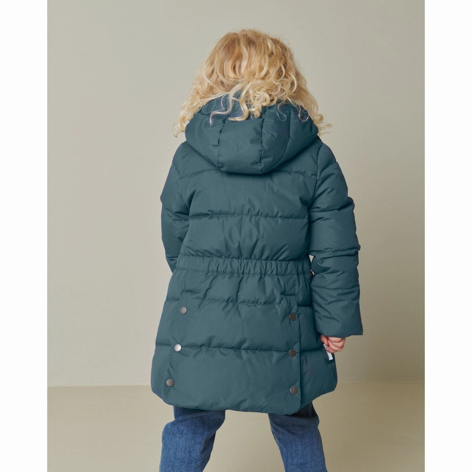 MarMar Technical Puffer Shaded Blue Olvin Coat stand neck TemperatureRegulating Fabric
