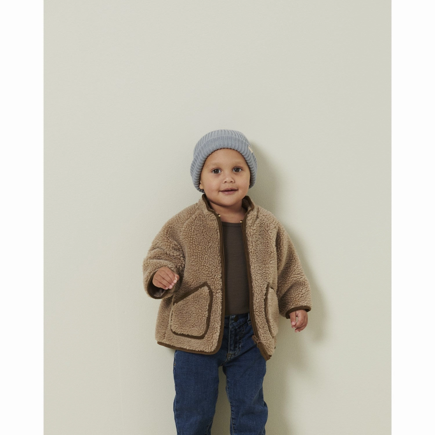 High Collar Windguard Polished Casual MarMar Teddybear Fleece Alpaca Oleary Jacket Outerwear