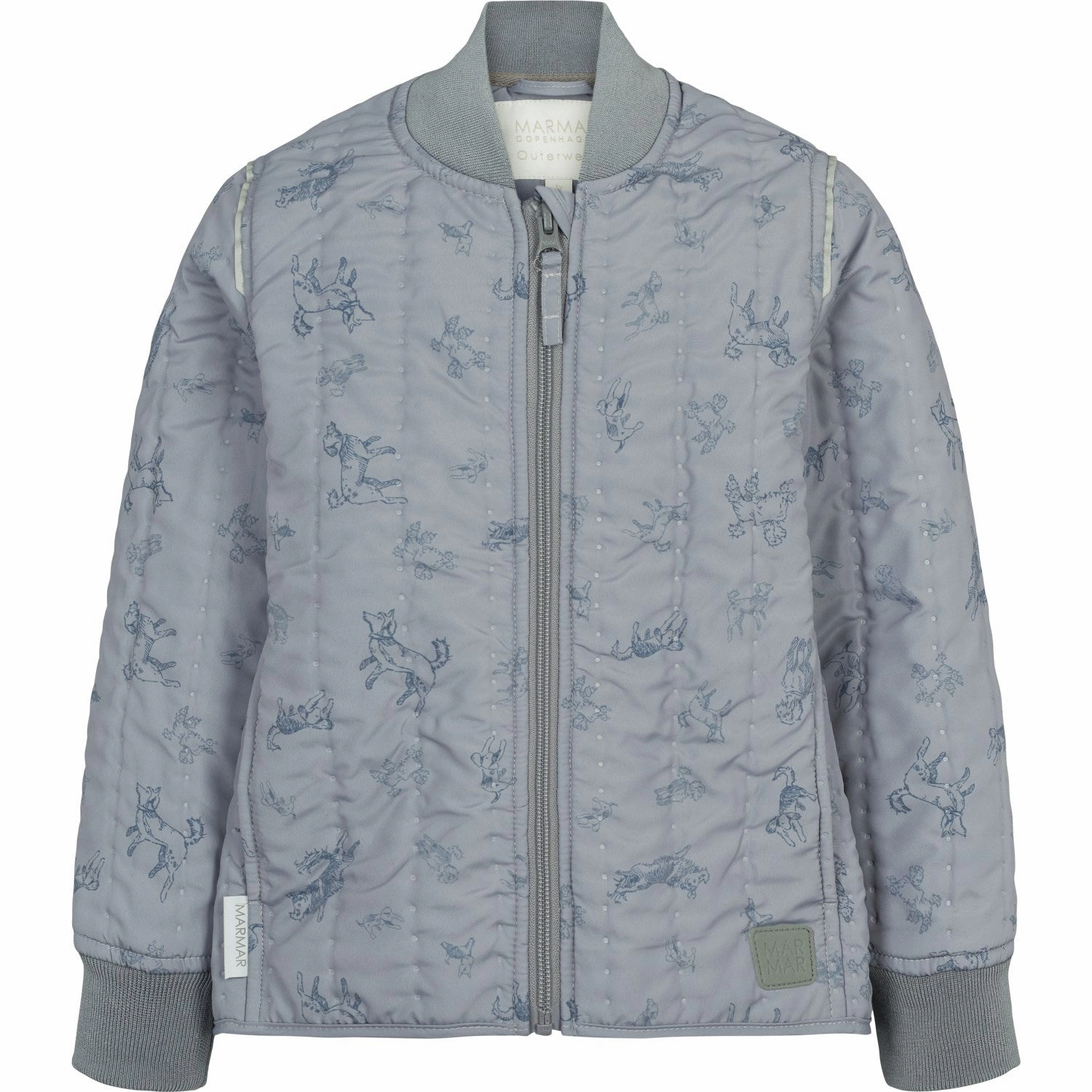 Minimal Daily Fit Recycled Material Construction MarMar Thermo Dogs Print Orry Jacket