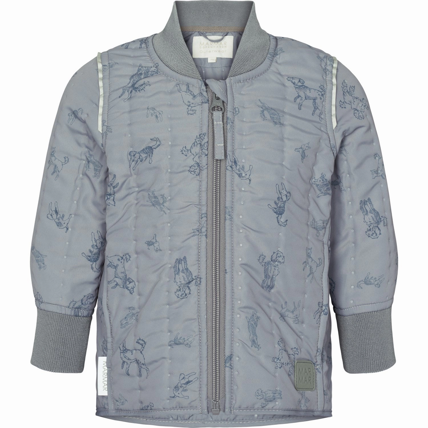 Microfiber texture MarMar Thermo Dogs Print Orry Jacket