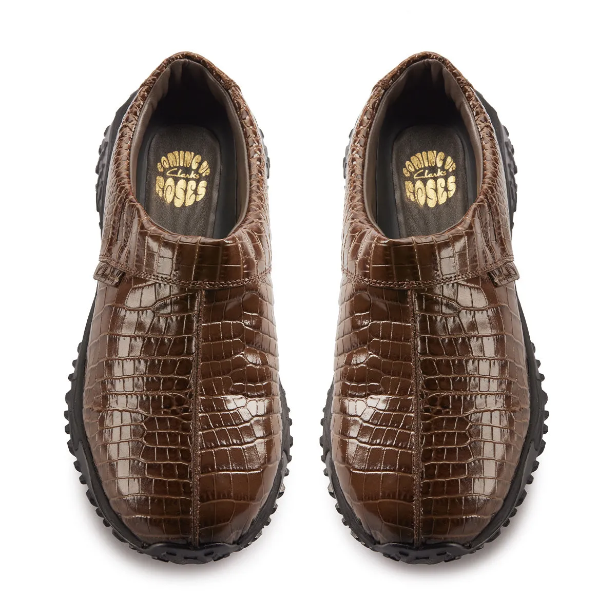 Vintage Look Marriage Fit   Martine rose CUR Clog 1 'Brown Croc Leather'