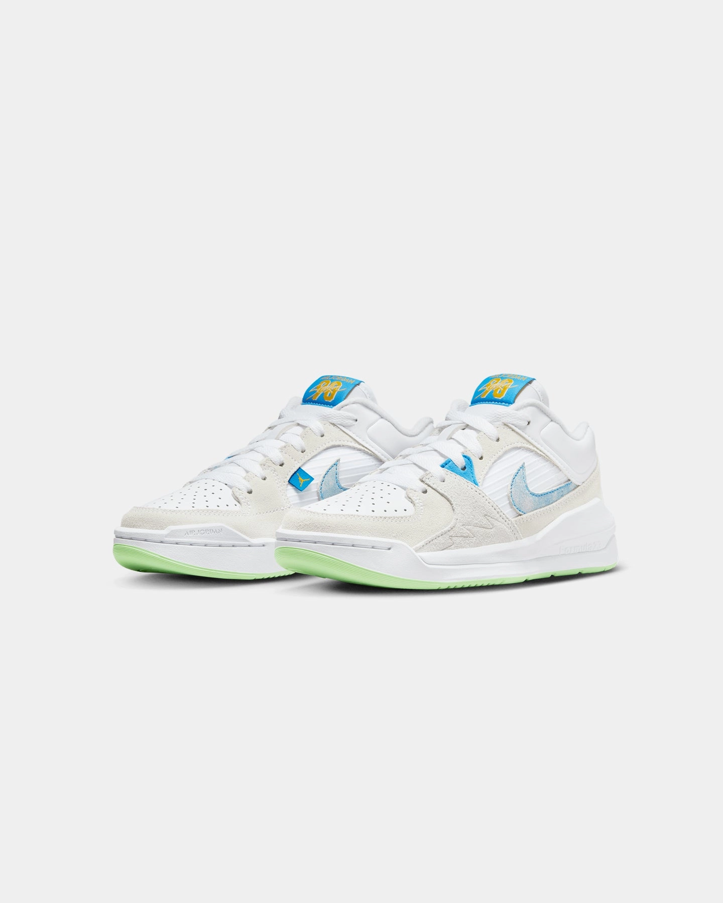 Jordan Kids' Stadium 90 (GS) White/Dark Powder Energy Returning Heel Gel Infused Heel Pad
