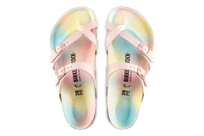 Mayari Birko-Flor Strappy Sandal in Light Rose