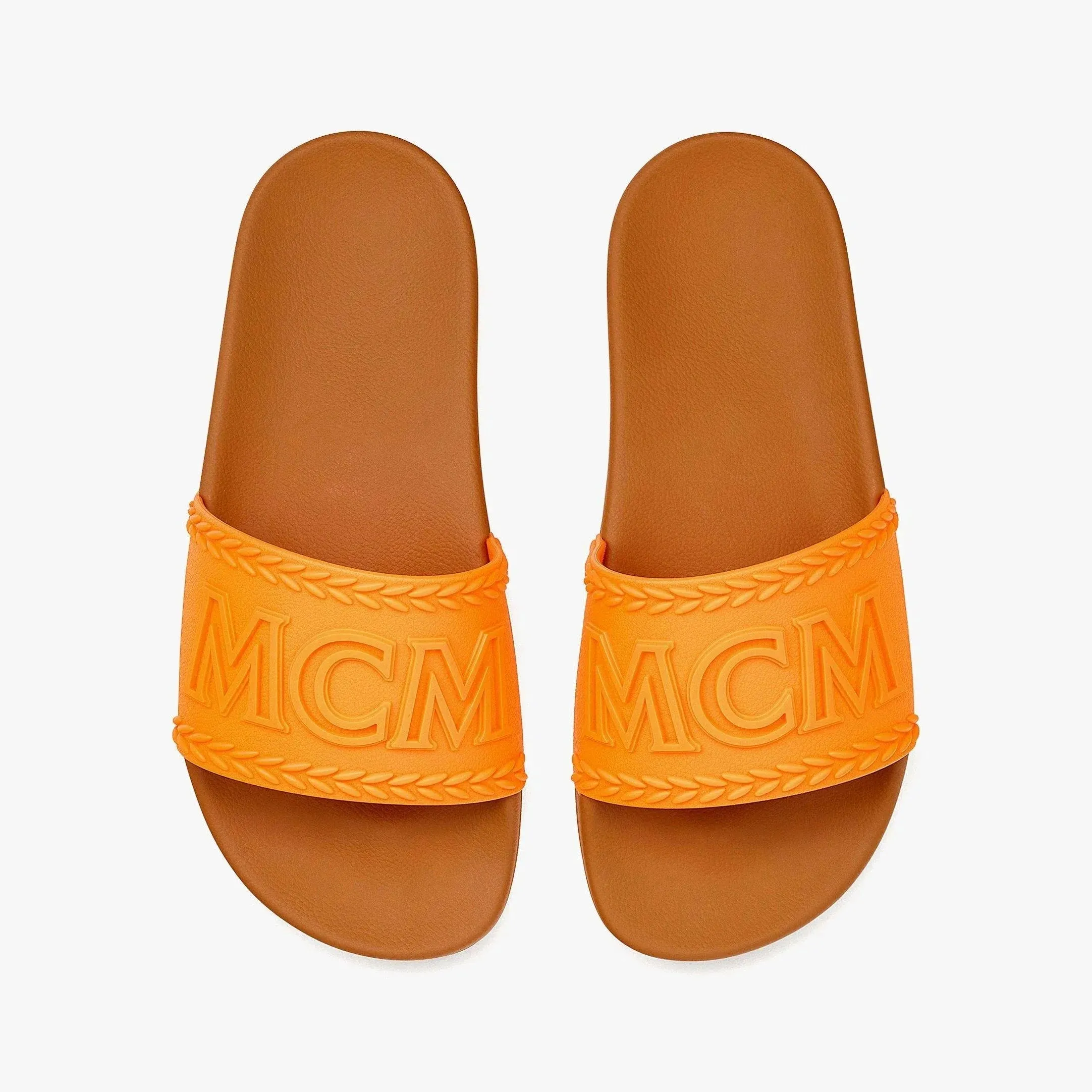 MCM Women's Big Logo Rubber Slides