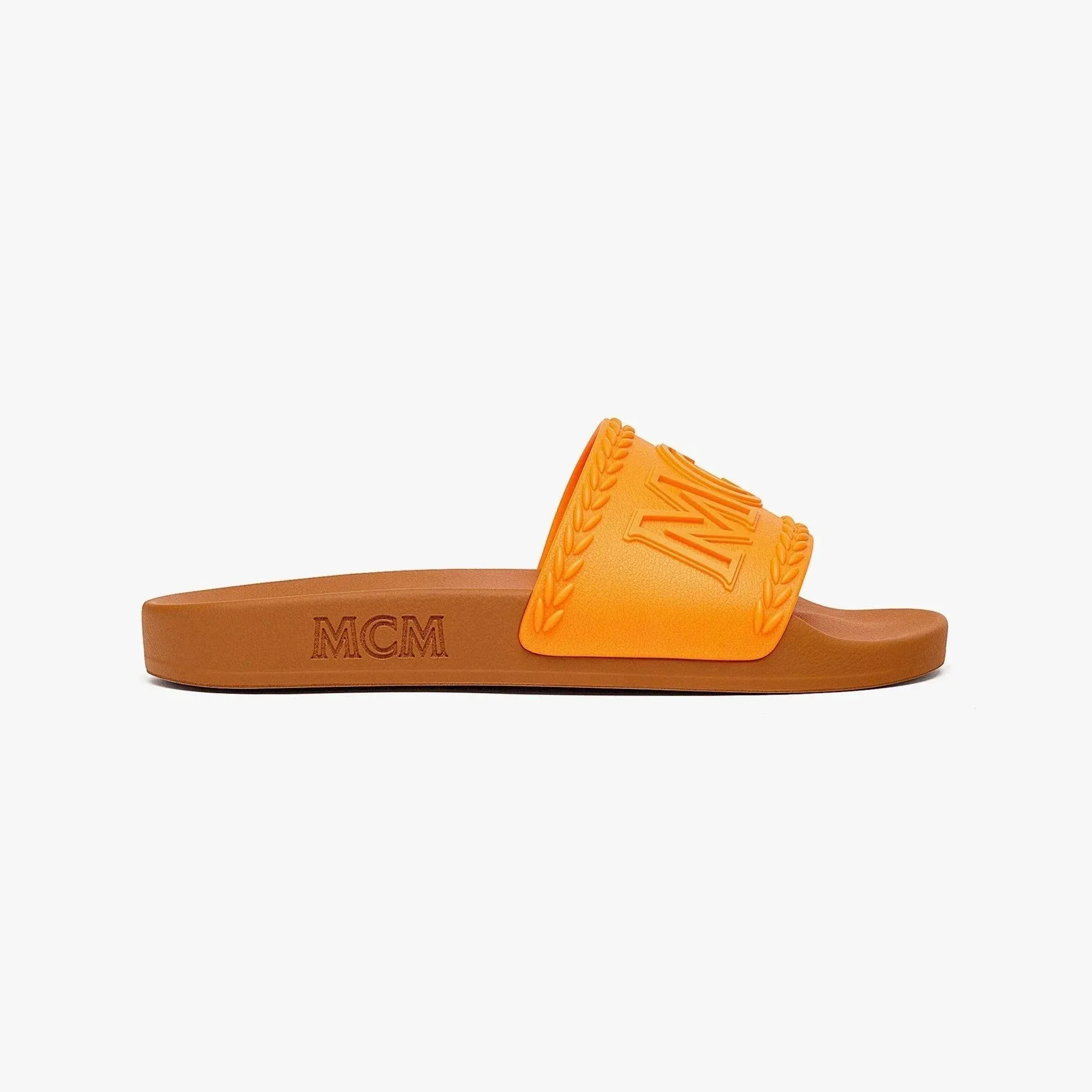 MCM Women's Big Logo Rubber Slides