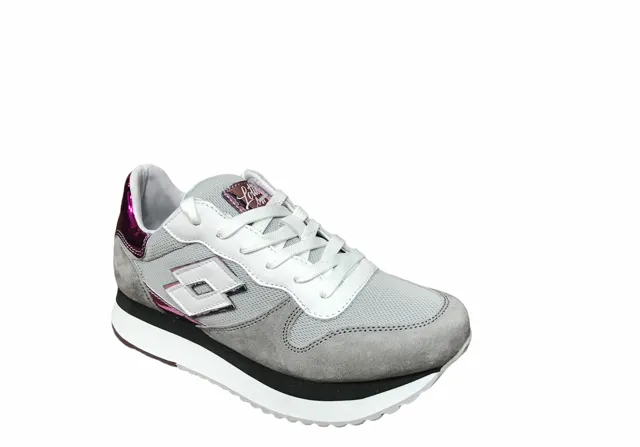 grass running shoes Lotto Leggenda scarpa sneakers da donna Wedge 216295 7SL grigio