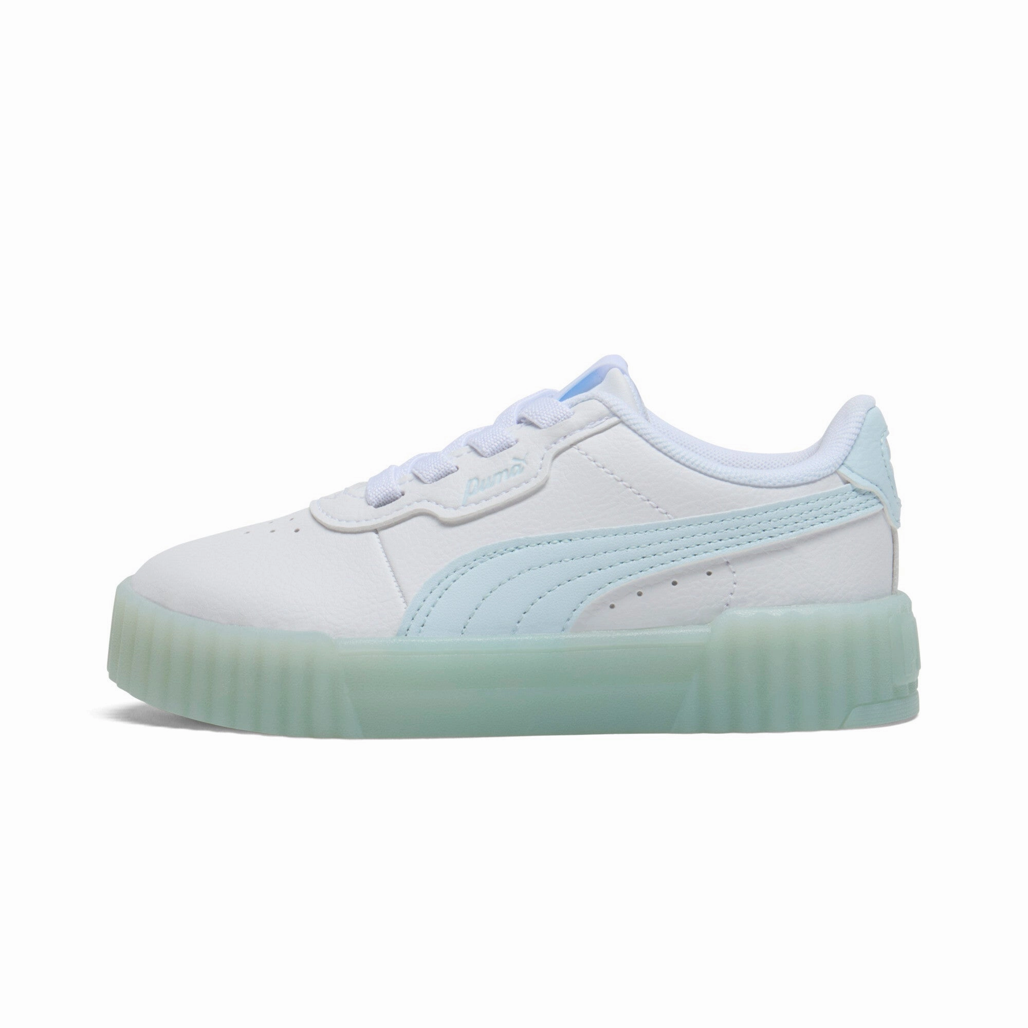Comfortable Front Heat Sealed Reinforcement PUMA Little Kids Girls' Carina 3.0 Iced Sneakers