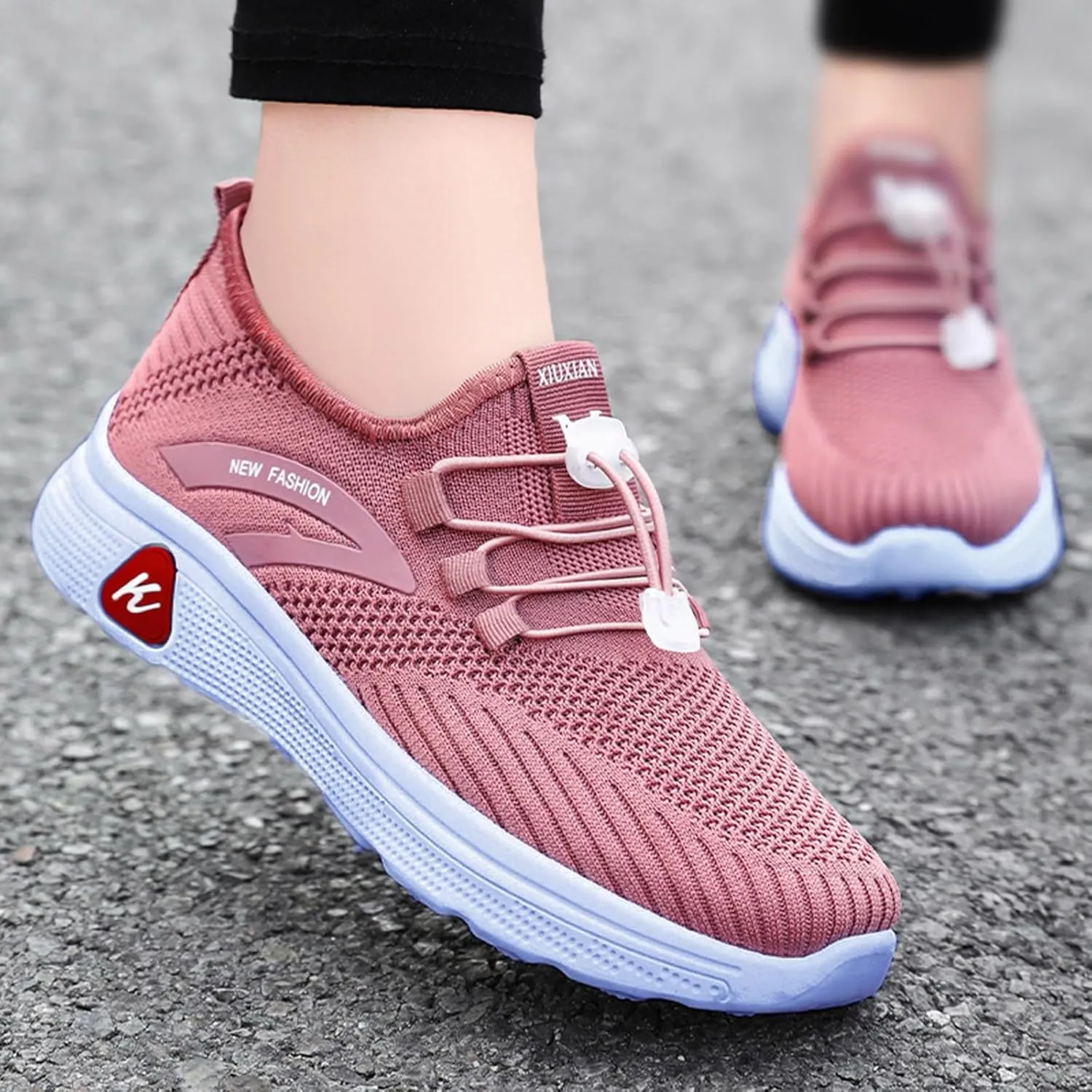 Men Orthopedic Sneakers with Arch Support Mesh Lace Up Breathable Casual Sneaker Wide Width Lightweight Walking Shoes