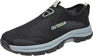 Men Shoes Comfortable Soft Sole Breathable Casual Shoes Summer Mesh Hollow Breathable Mens Casual Sneaker