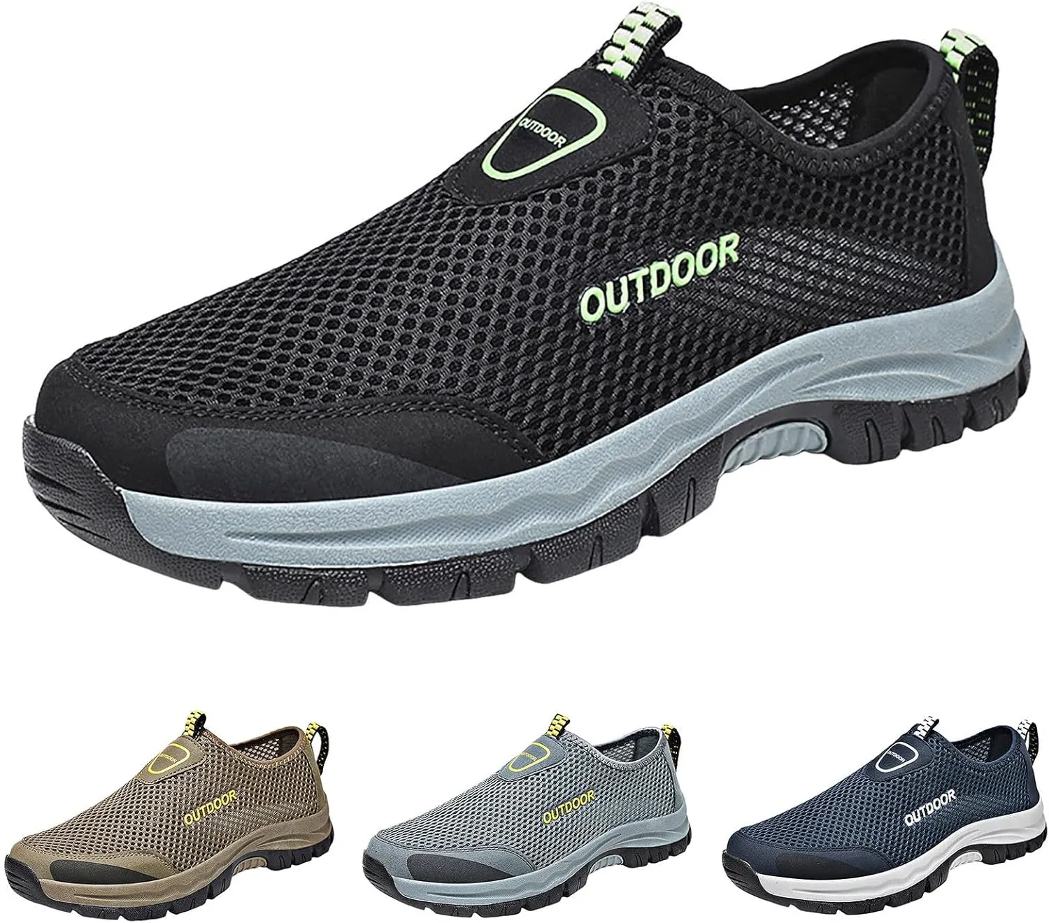 Men Shoes Comfortable Soft Sole Breathable Casual Shoes Summer Mesh Hollow Breathable Mens Casual Sneaker
