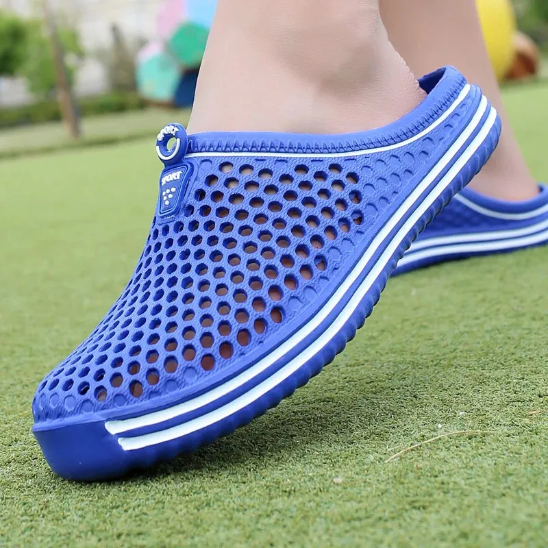 Men Slippers Massage Clogs Outdoor Garden Mules