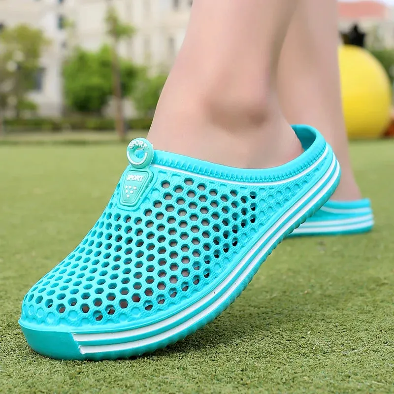 Men Slippers Massage Clogs Outdoor Garden Mules