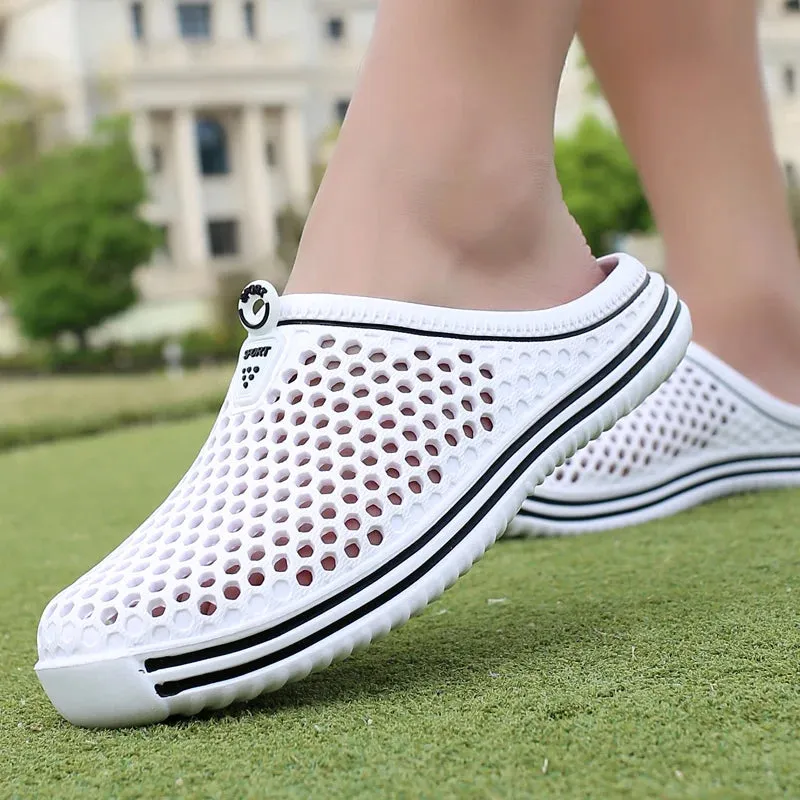 Men Slippers Massage Clogs Outdoor Garden Mules