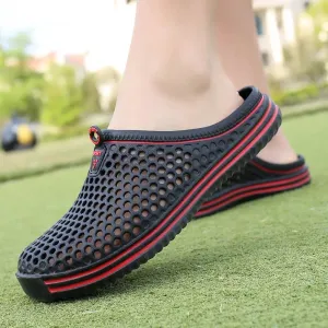 Men Slippers Massage Clogs Outdoor Garden Mules