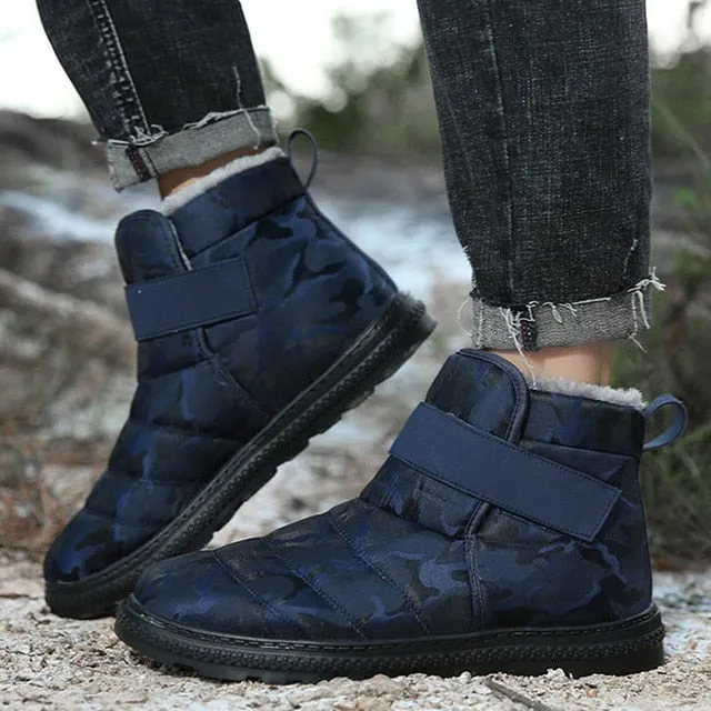 Men Snow Fur Boots