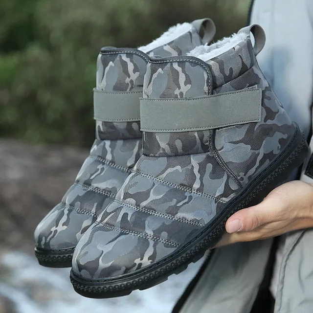 Men Snow Fur Boots