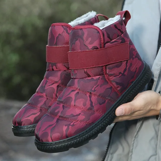 Men Snow Fur Boots