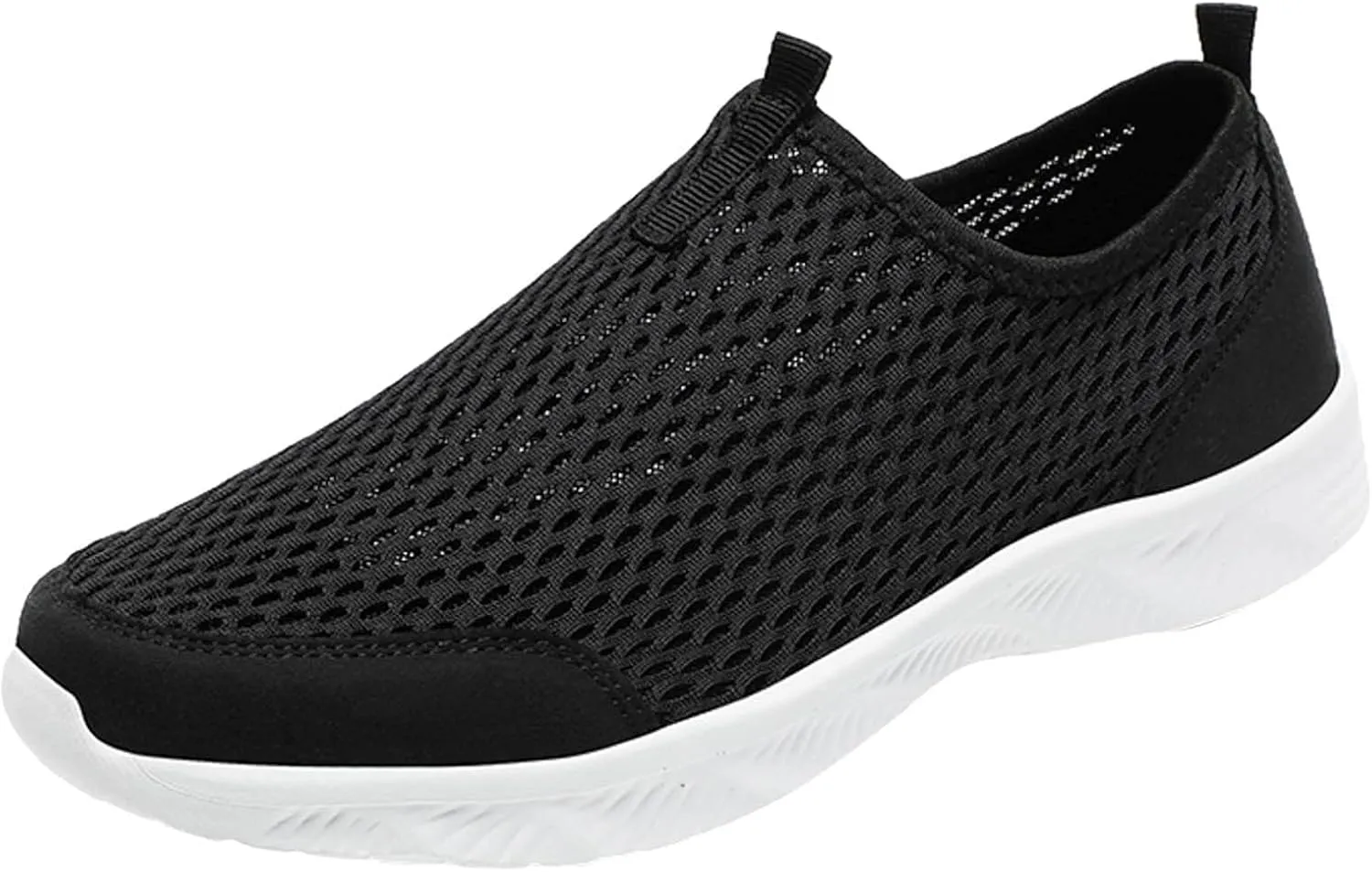 Men Sports Shoes Fashionable Simple and Pure Color Mesh Hollowed Out Breathable Comfortable and Men's Sneaker