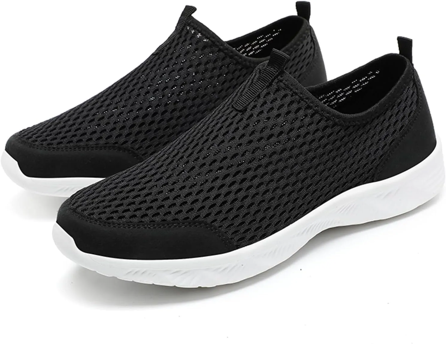 Men Sports Shoes Fashionable Simple and Pure Color Mesh Hollowed Out Breathable Comfortable and Men's Sneaker