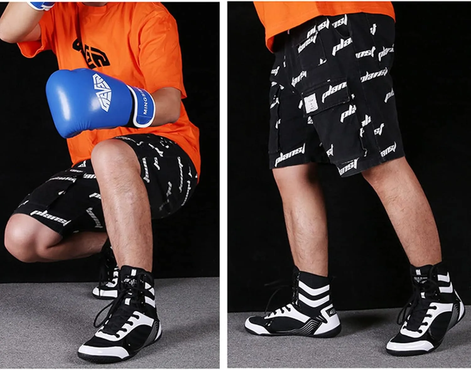 Men's and Women's high top Wrestling Boxing Shoes Mesh Unisex Sports Shoes Training Shoes